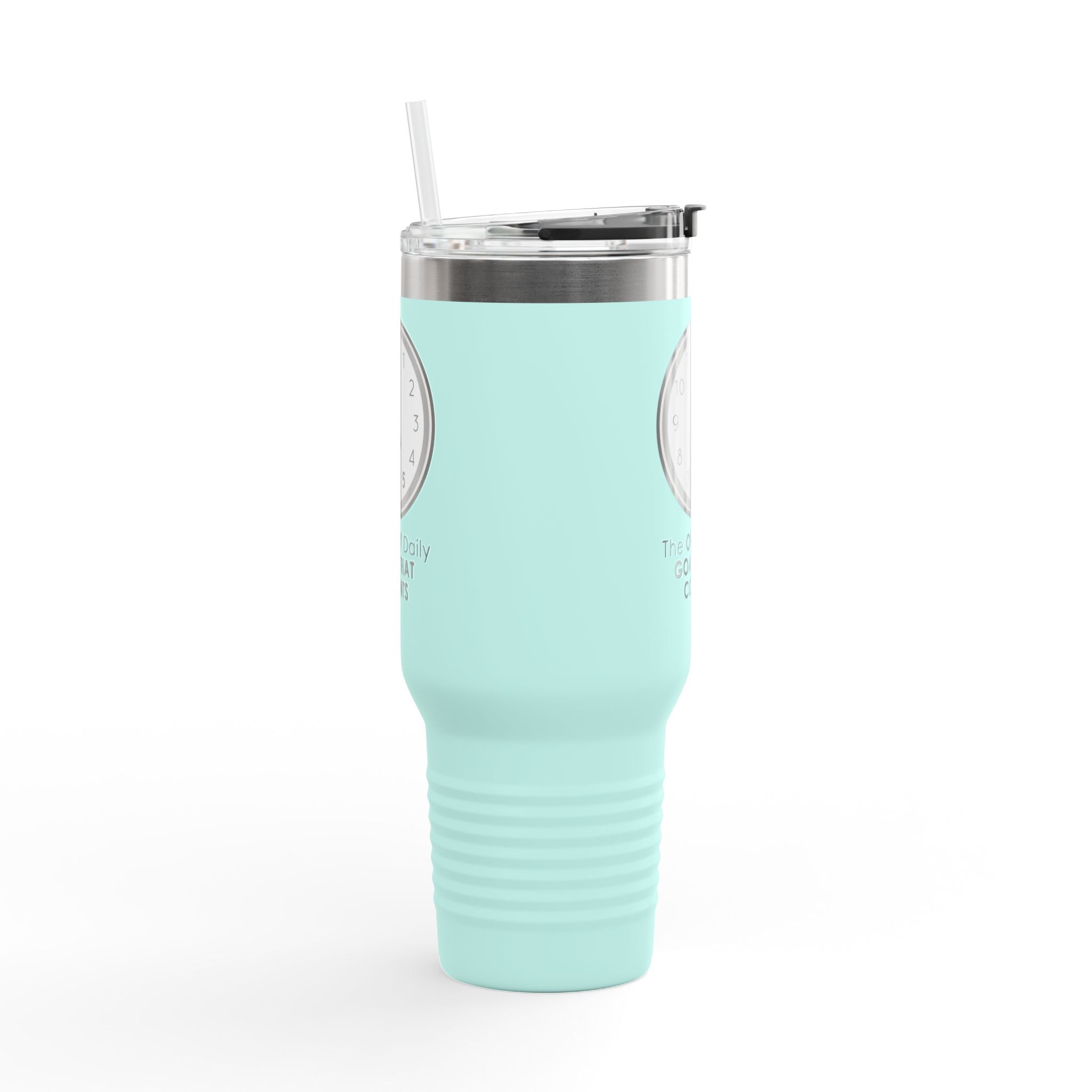 5 O’Clock Daily Goal Travel Mug – Dark Humor Office Survival Tumbler