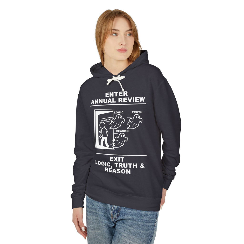 Annual Review Hoodie – Cliffverse Office Humor Hoodie for Corporate Survivors