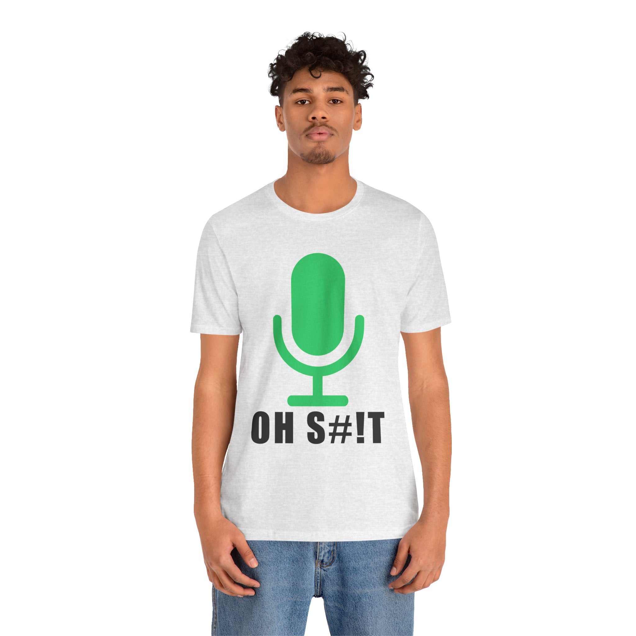 OH S#!T T-Shirt – Hot Mic Zoom Meeting Horror Graphic Tee