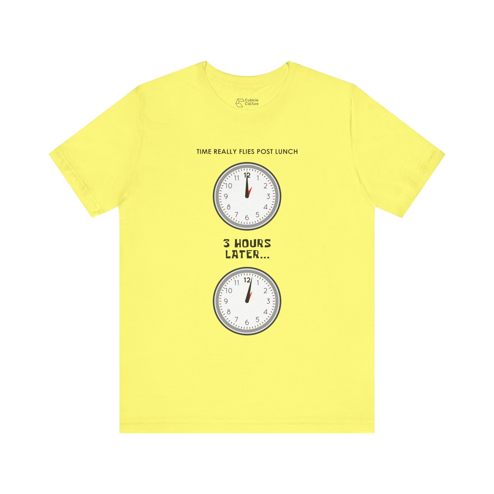 Post Lunch Woe T-Shirt – Dark Humor Afternoon Slump Graphic Tee