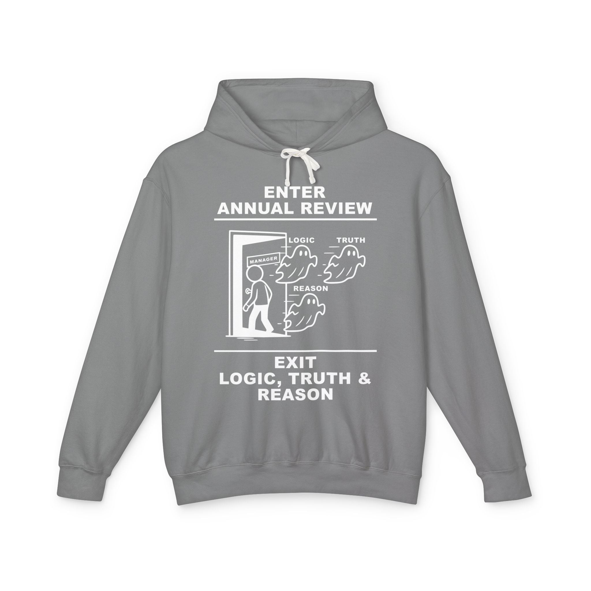 Annual Review Hoodie – Cliffverse Office Humor Hoodie for Corporate Survivors