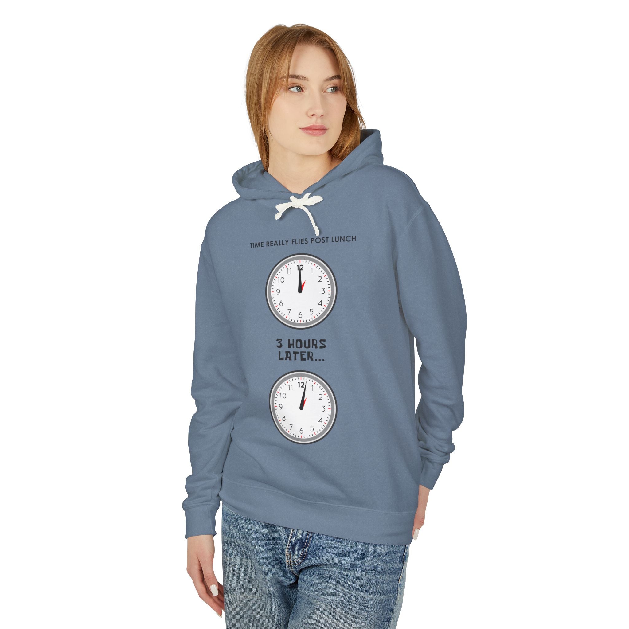 Post Lunch Woe Hoodie – Dark Humor Office Survival Sweatshirt