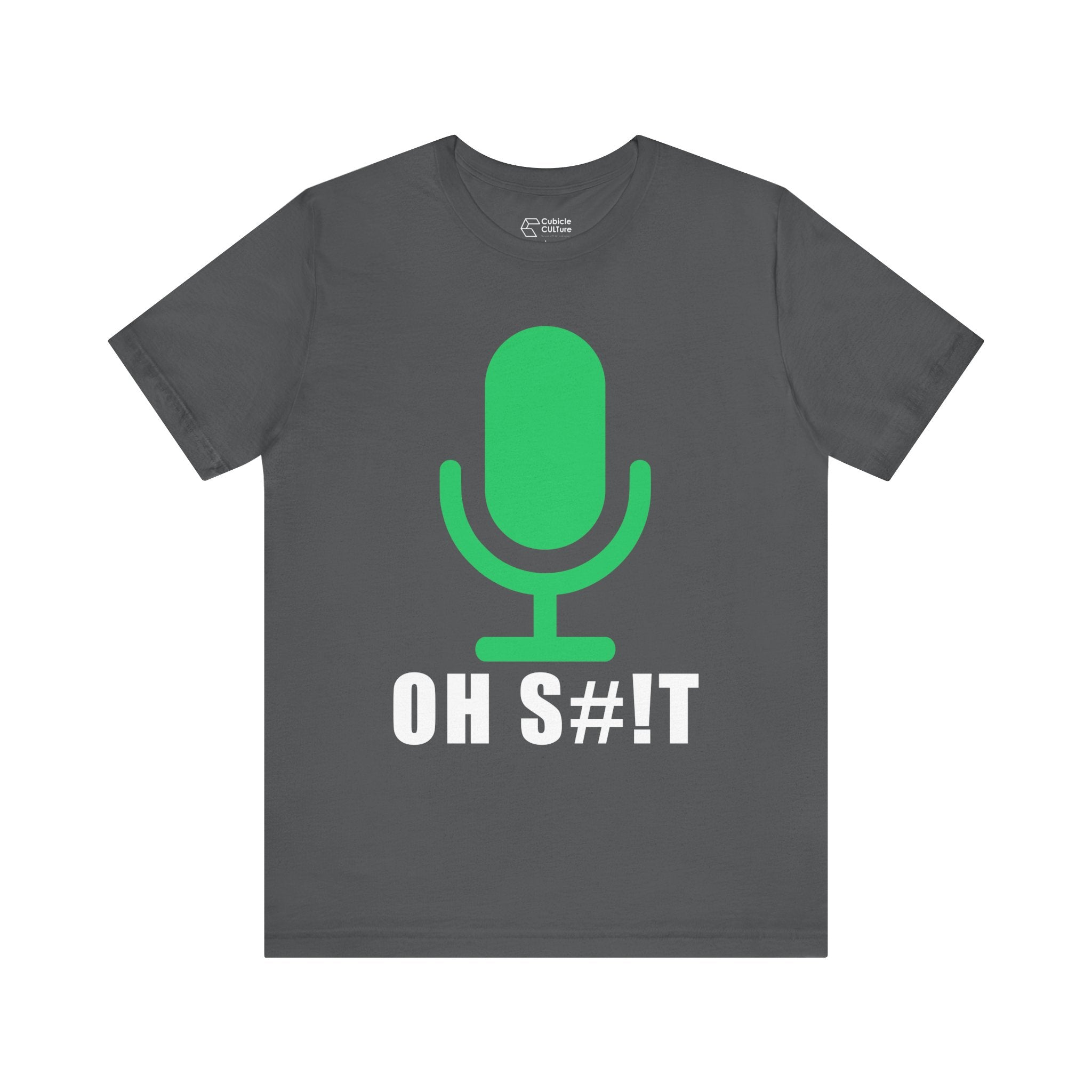 OH S#!T T-Shirt – Hot Mic Zoom Meeting Horror Graphic Tee