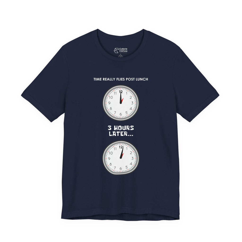 Post Lunch Woe T-Shirt – Dark Humor Afternoon Slump Graphic Tee