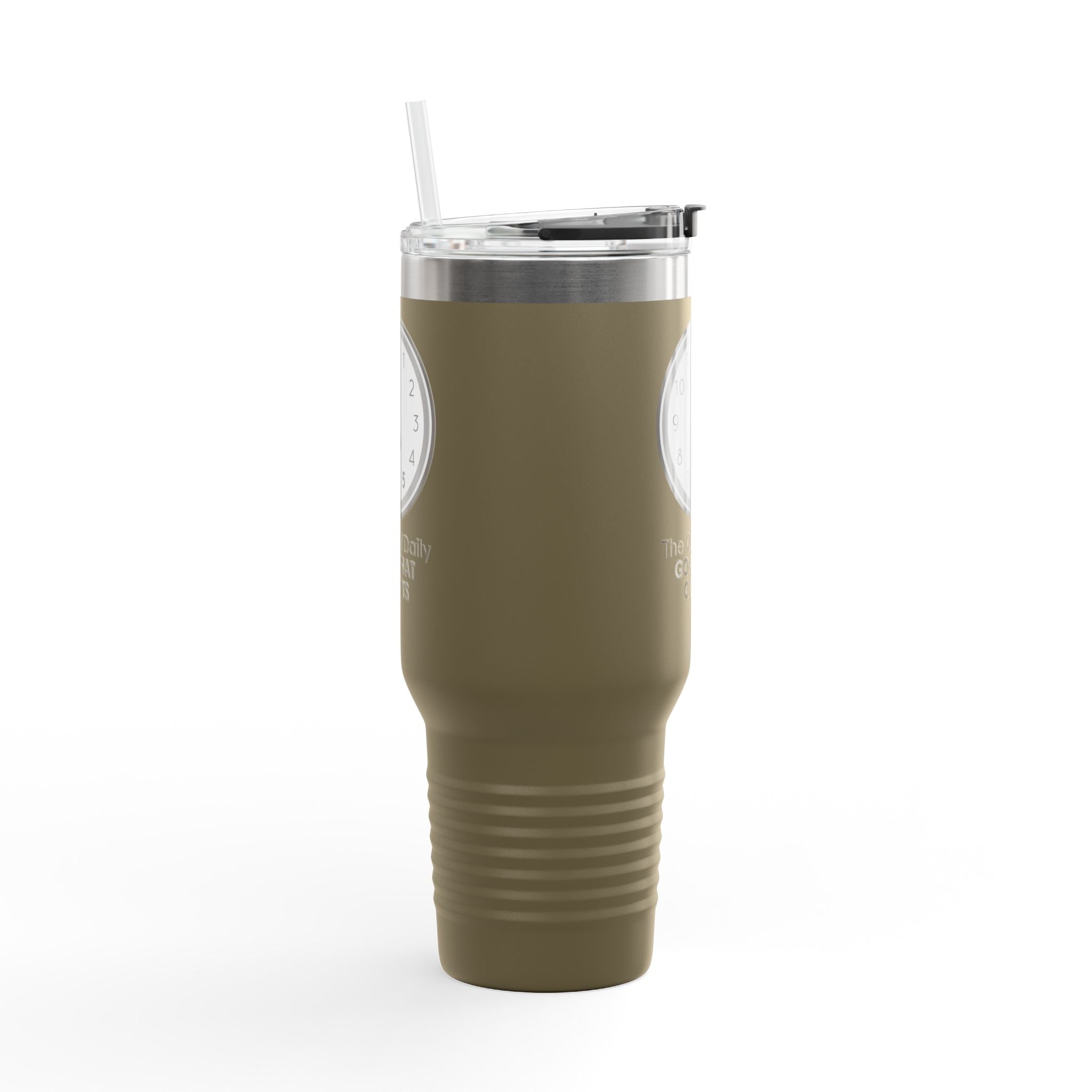 5 O’Clock Daily Goal Travel Mug – Dark Humor Office Survival Tumbler