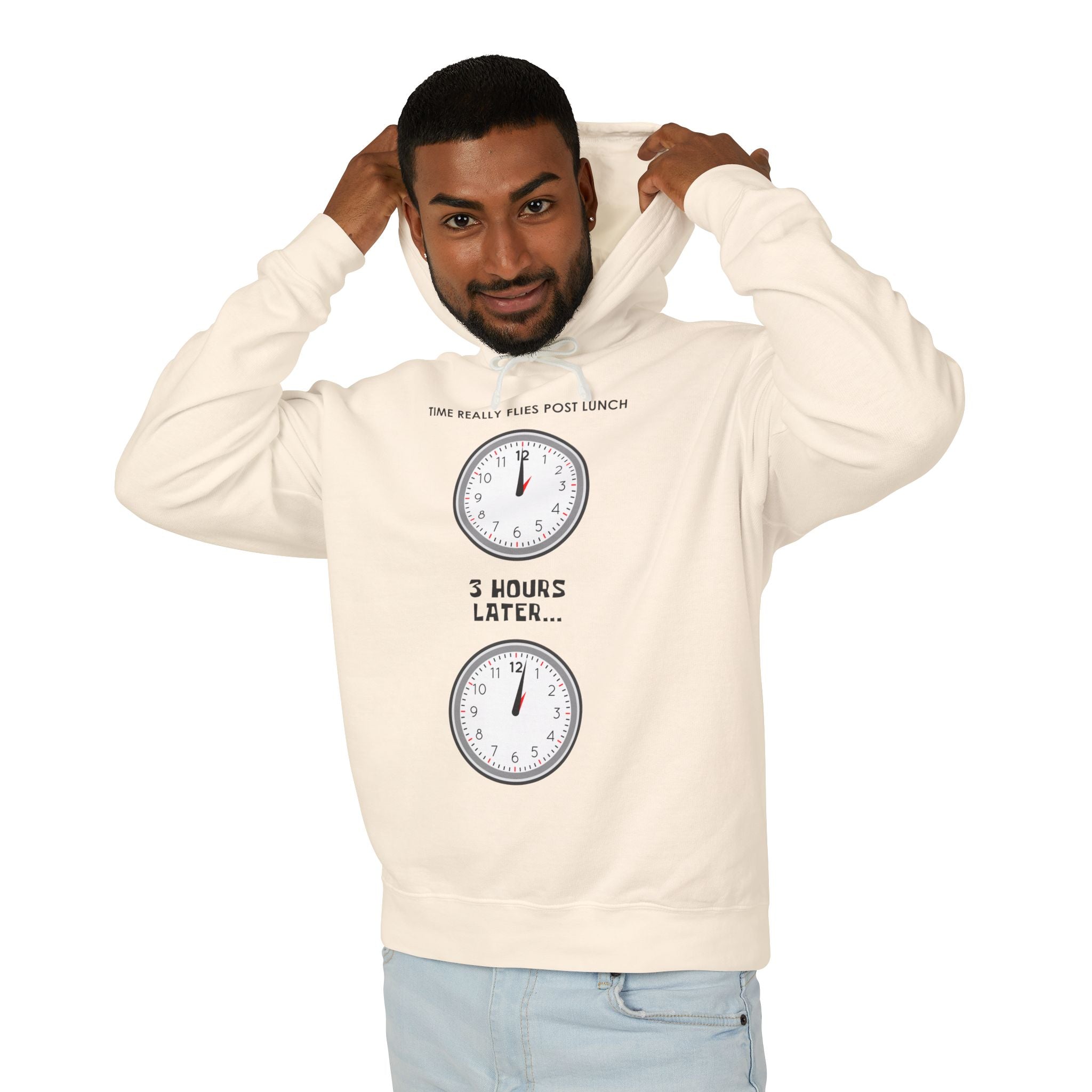 Post Lunch Woe Hoodie – Dark Humor Office Survival Sweatshirt