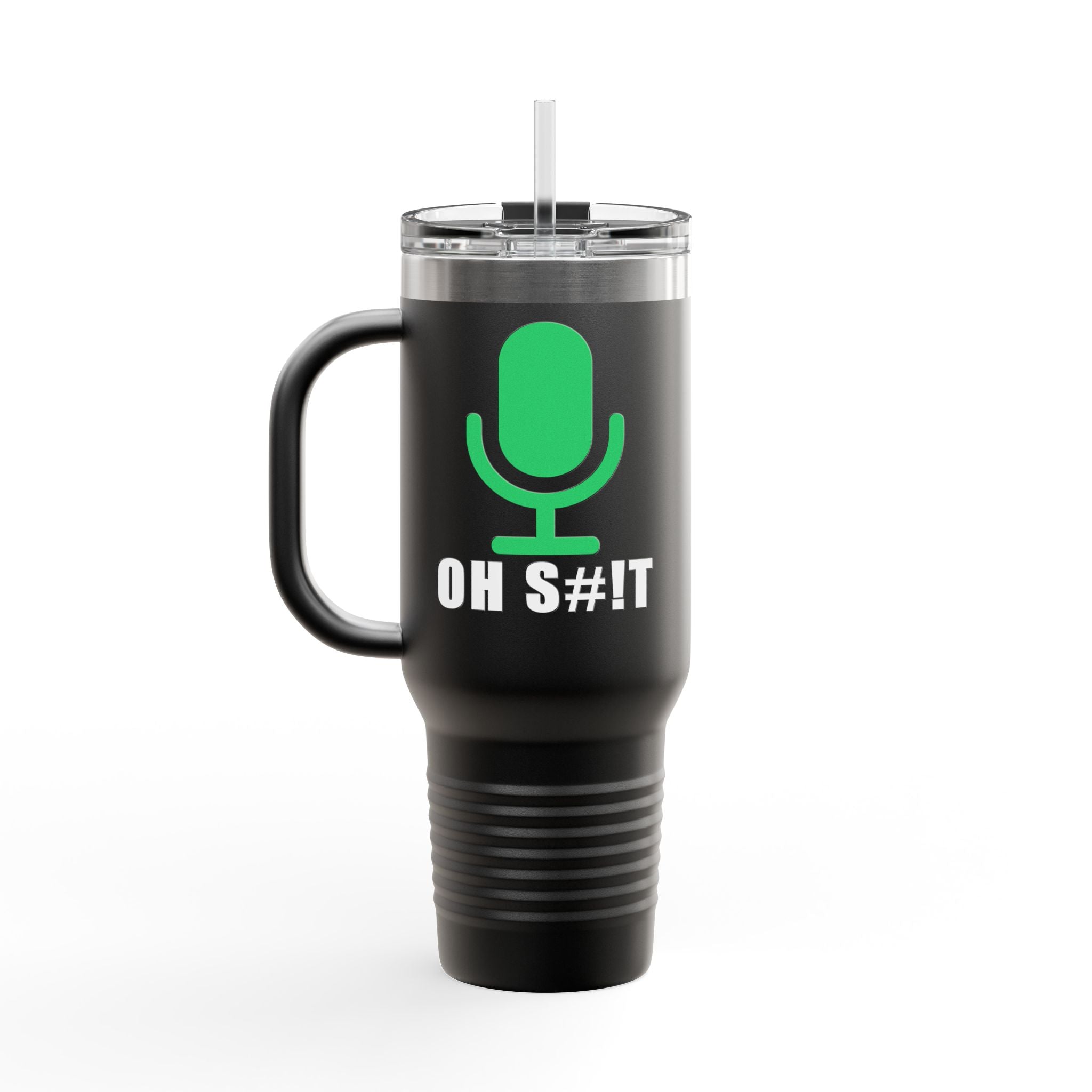 OH S#!T Travel Mug – Hot Mic Zoom Meeting Horror Tumbler