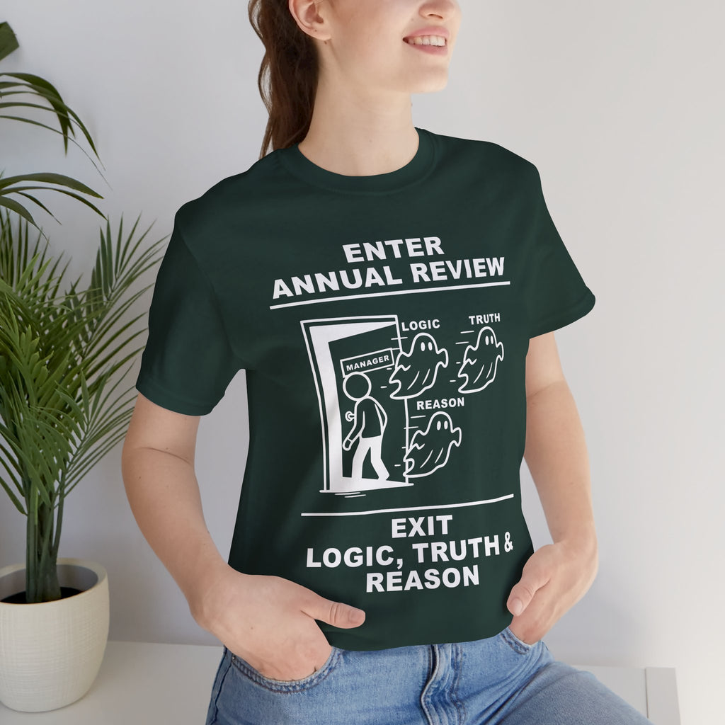 Annual Review T-Shirt – Cliffverse Office Humor Graphic Tee for Corporate Survivors