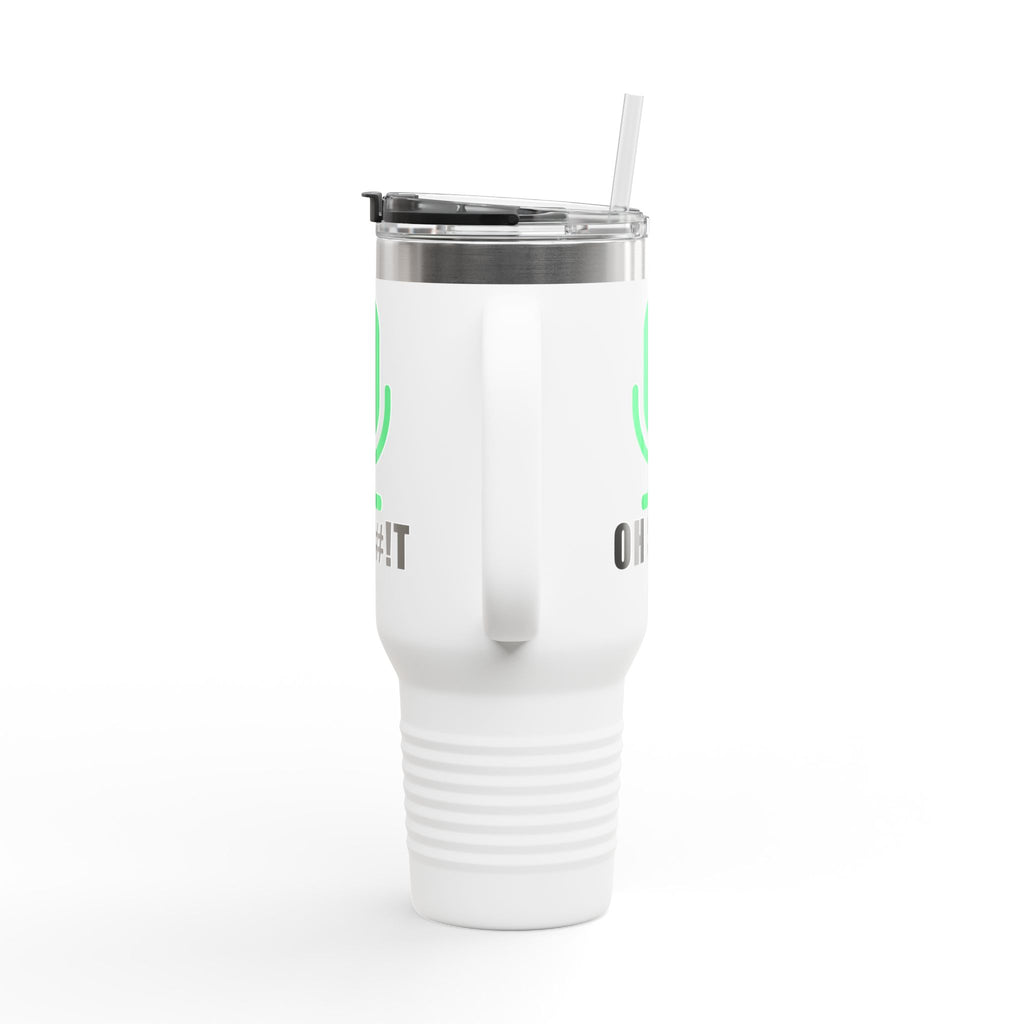 OH S#!T Travel Mug – Hot Mic Zoom Meeting Horror Tumbler