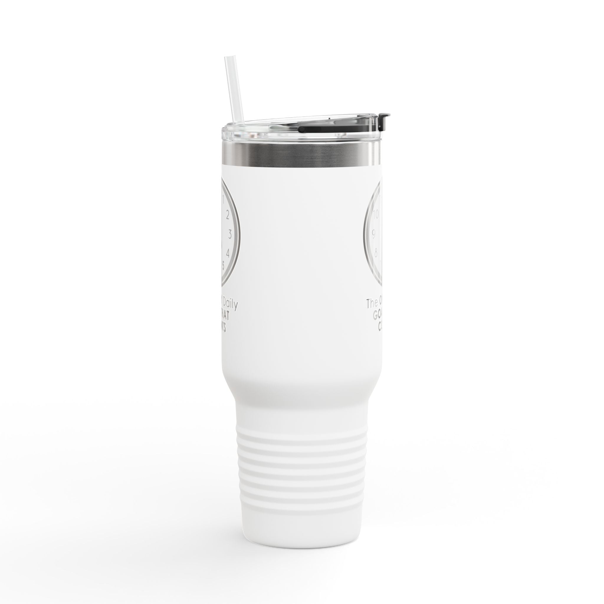 5 O’Clock Daily Goal Travel Mug – Dark Humor Office Survival Tumbler