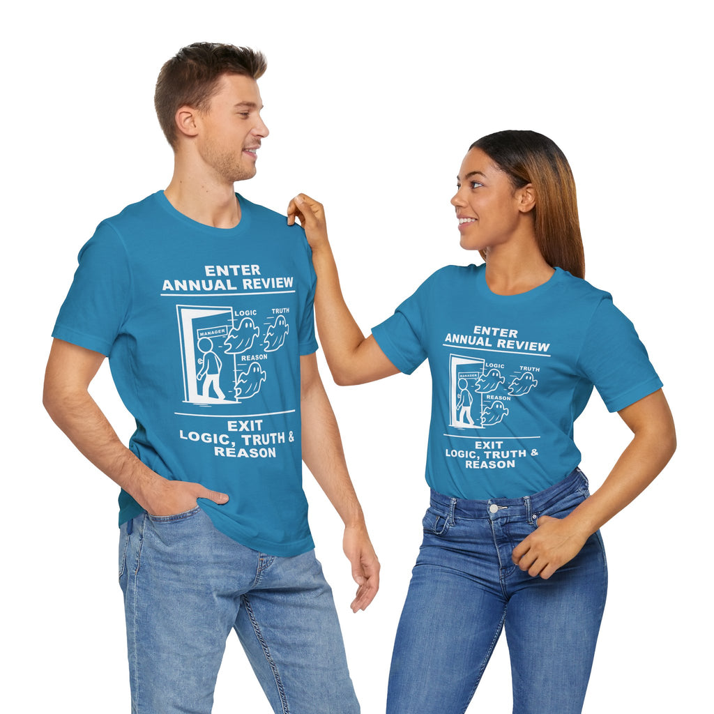 Annual Review T-Shirt – Cliffverse Office Humor Graphic Tee for Corporate Survivors