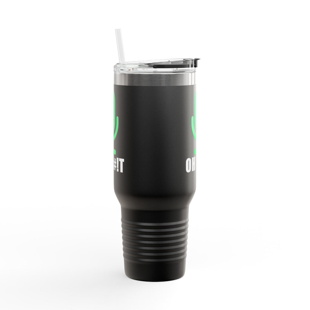 OH S#!T Travel Mug – Hot Mic Zoom Meeting Horror Tumbler