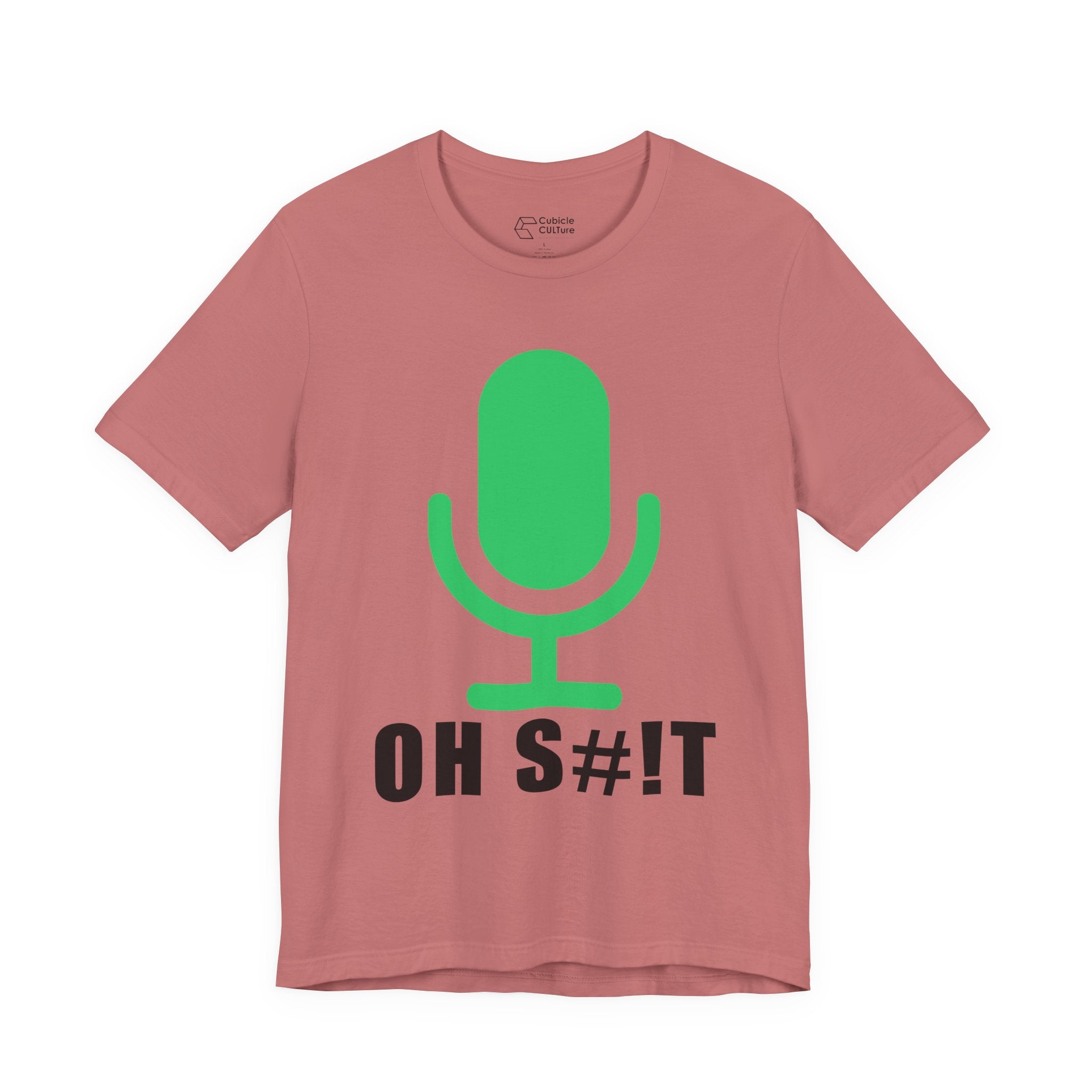 OH S#!T T-Shirt – Hot Mic Zoom Meeting Horror Graphic Tee