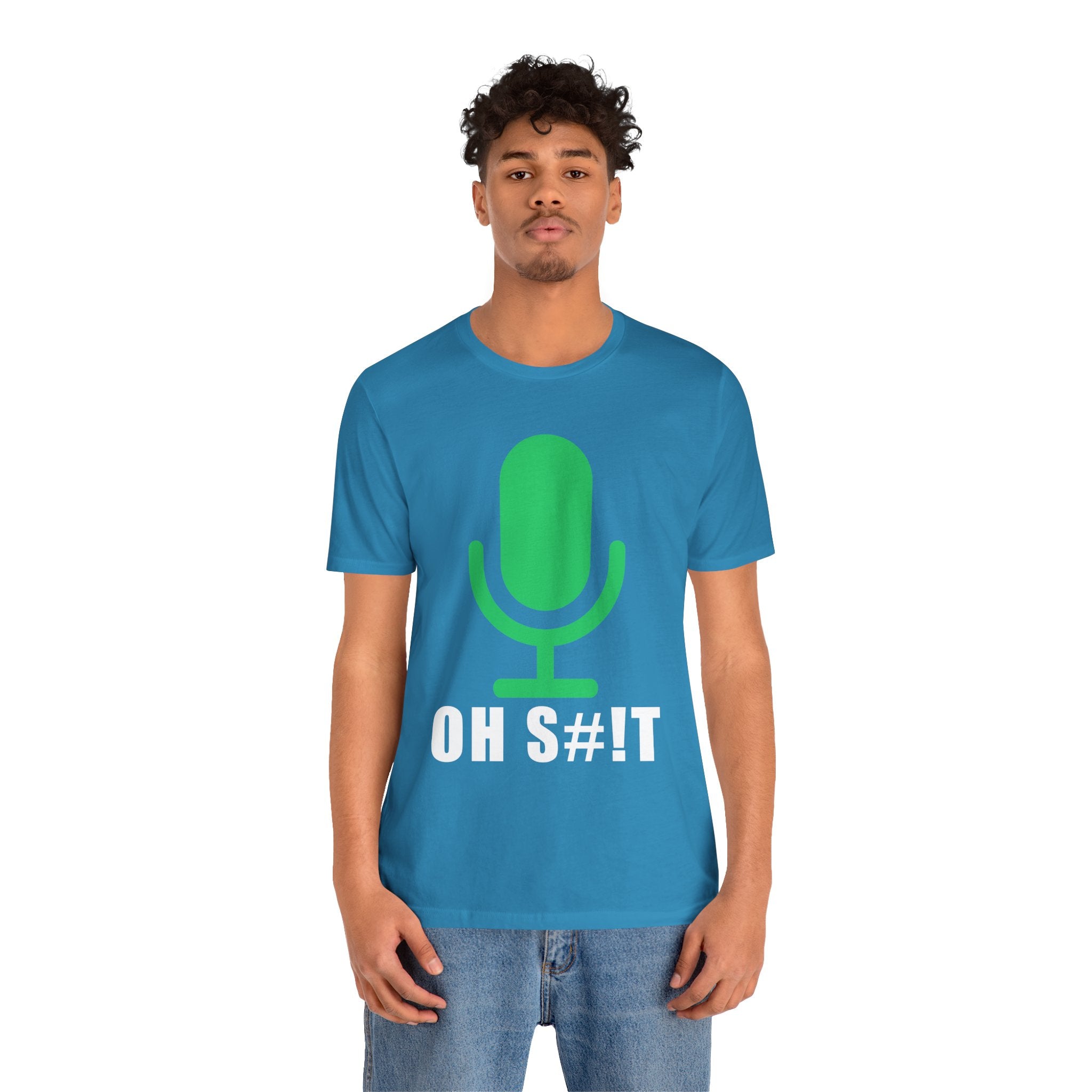 OH S#!T T-Shirt – Hot Mic Zoom Meeting Horror Graphic Tee