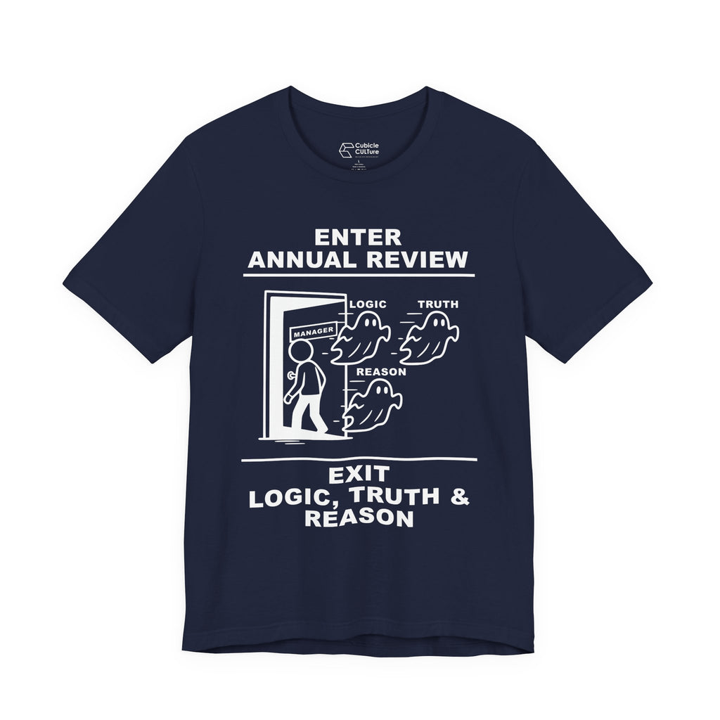 Annual Review T-Shirt – Cliffverse Office Humor Graphic Tee for Corporate Survivors