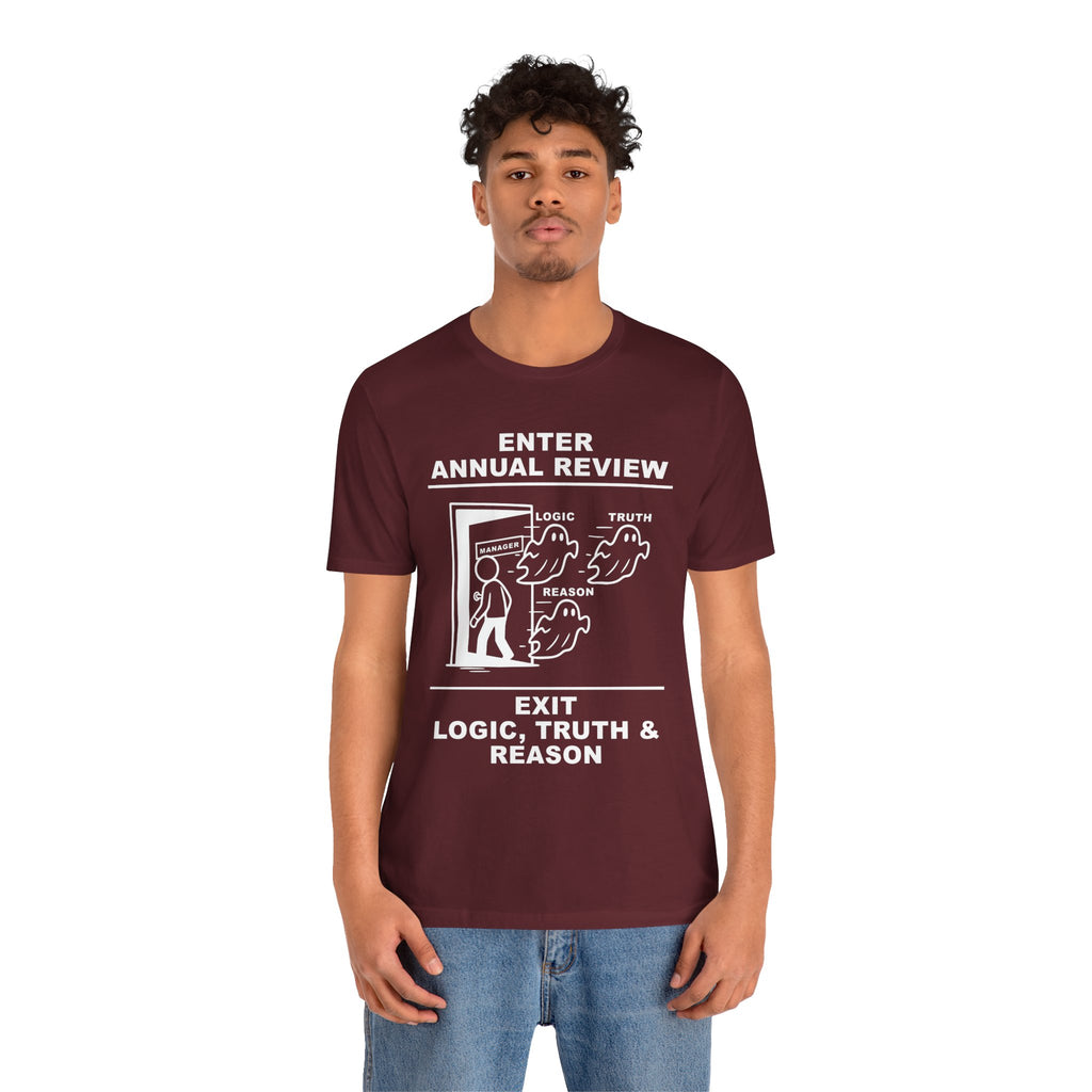 Annual Review T-Shirt – Cliffverse Office Humor Graphic Tee for Corporate Survivors