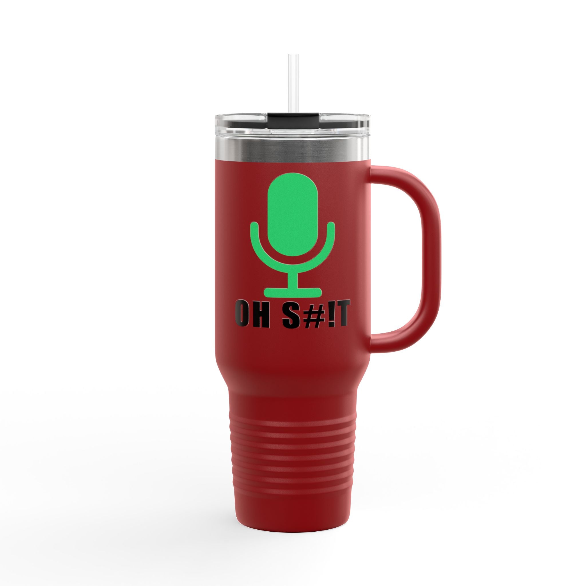 OH S#!T Travel Mug – Hot Mic Zoom Meeting Horror Tumbler