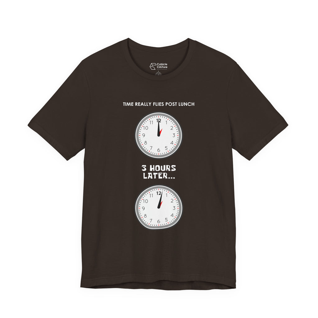 Post Lunch Woe T-Shirt – Dark Humor Afternoon Slump Graphic Tee