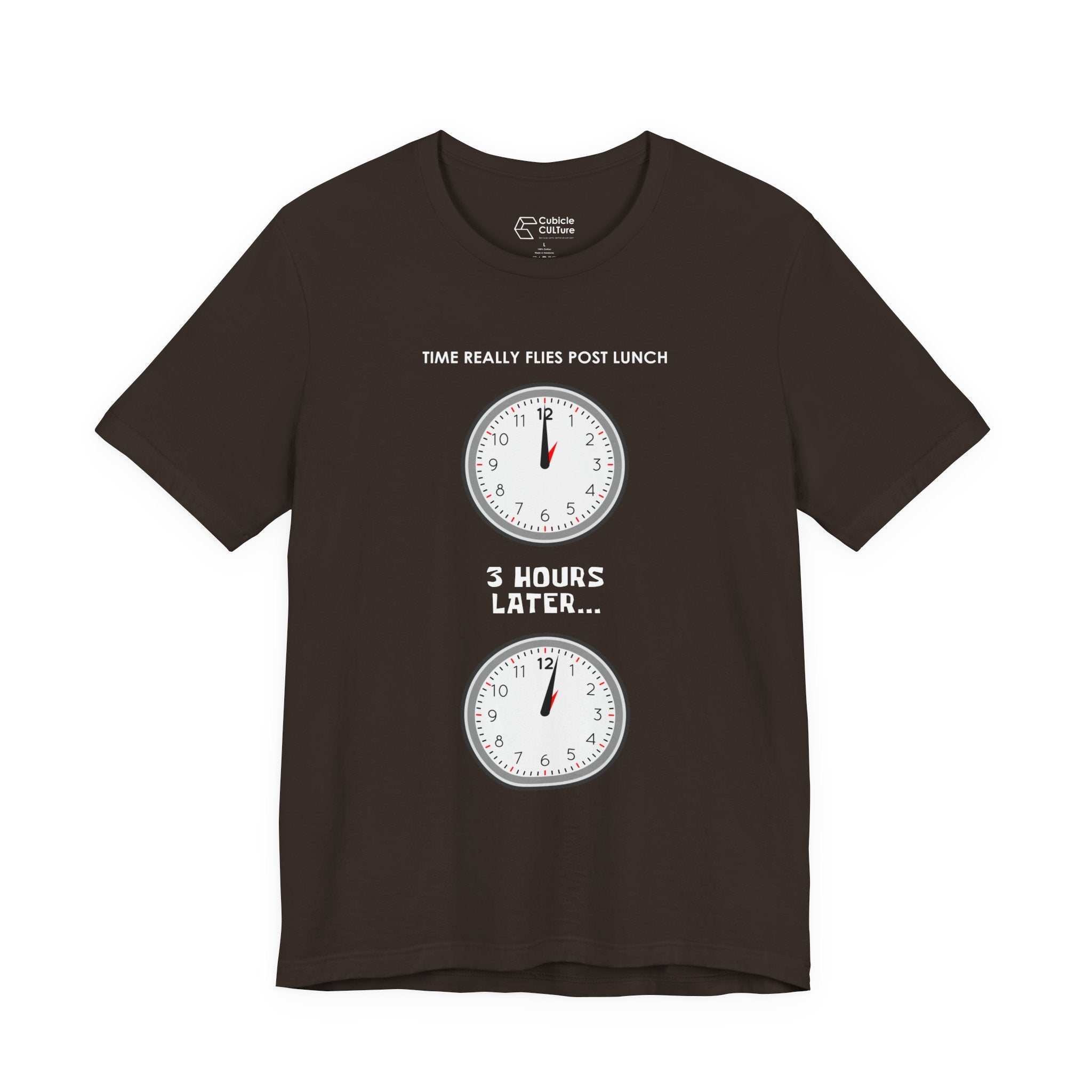 Post Lunch Woe T-Shirt – Dark Humor Afternoon Slump Graphic Tee