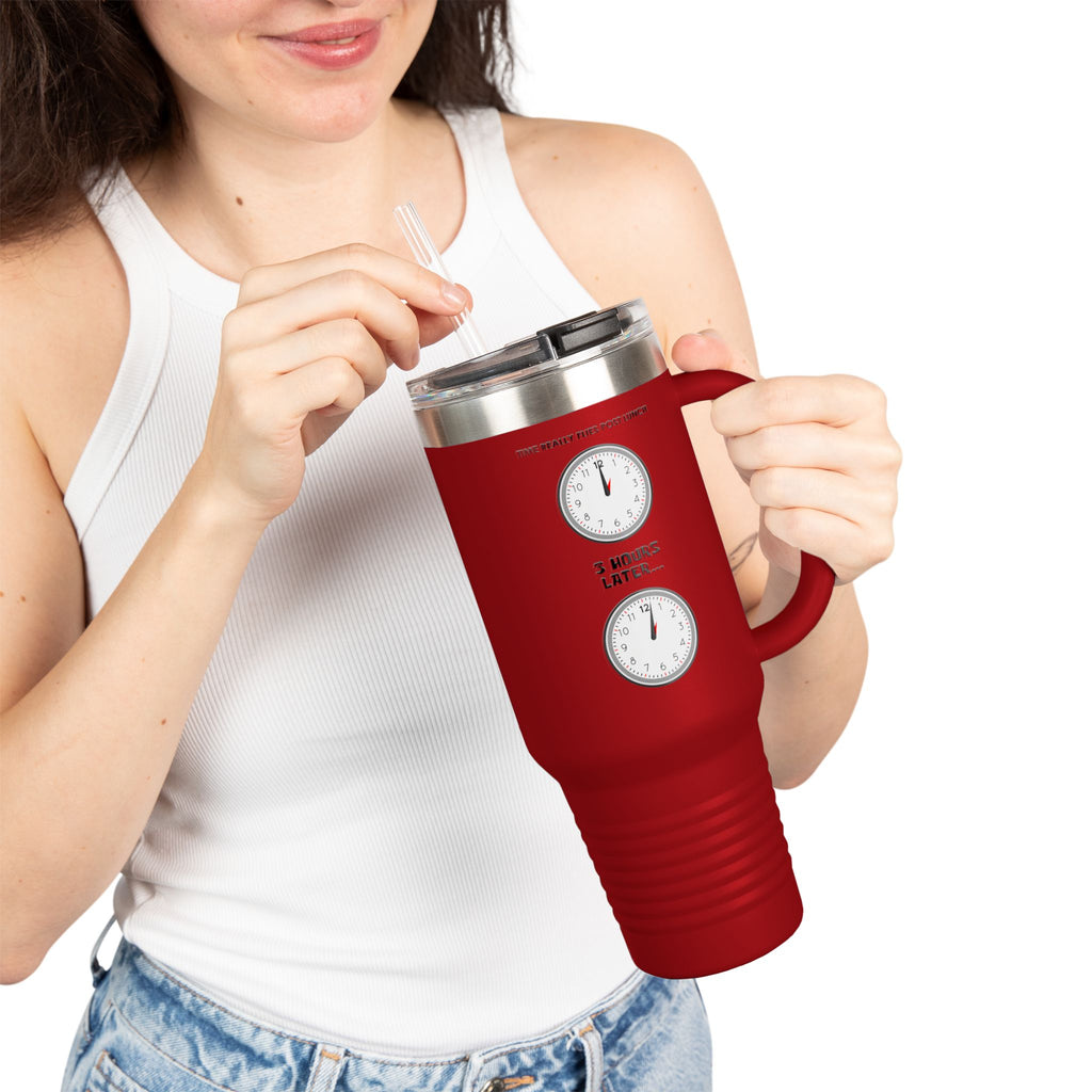 Post Lunch Woe Travel Mug – Dark Humor Afternoon Slump Tumbler