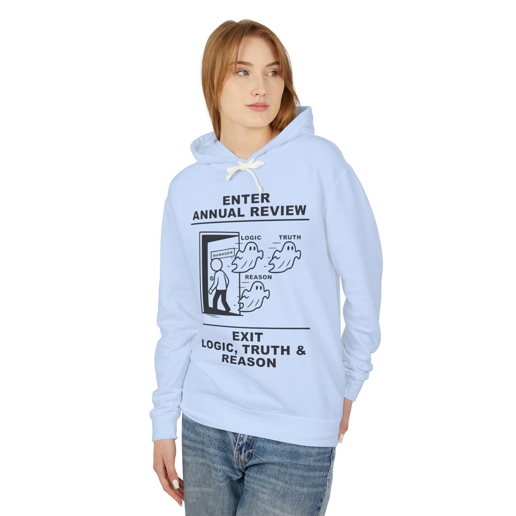 Annual Review Hoodie – Cliffverse Office Humor Hoodie for Corporate Survivors