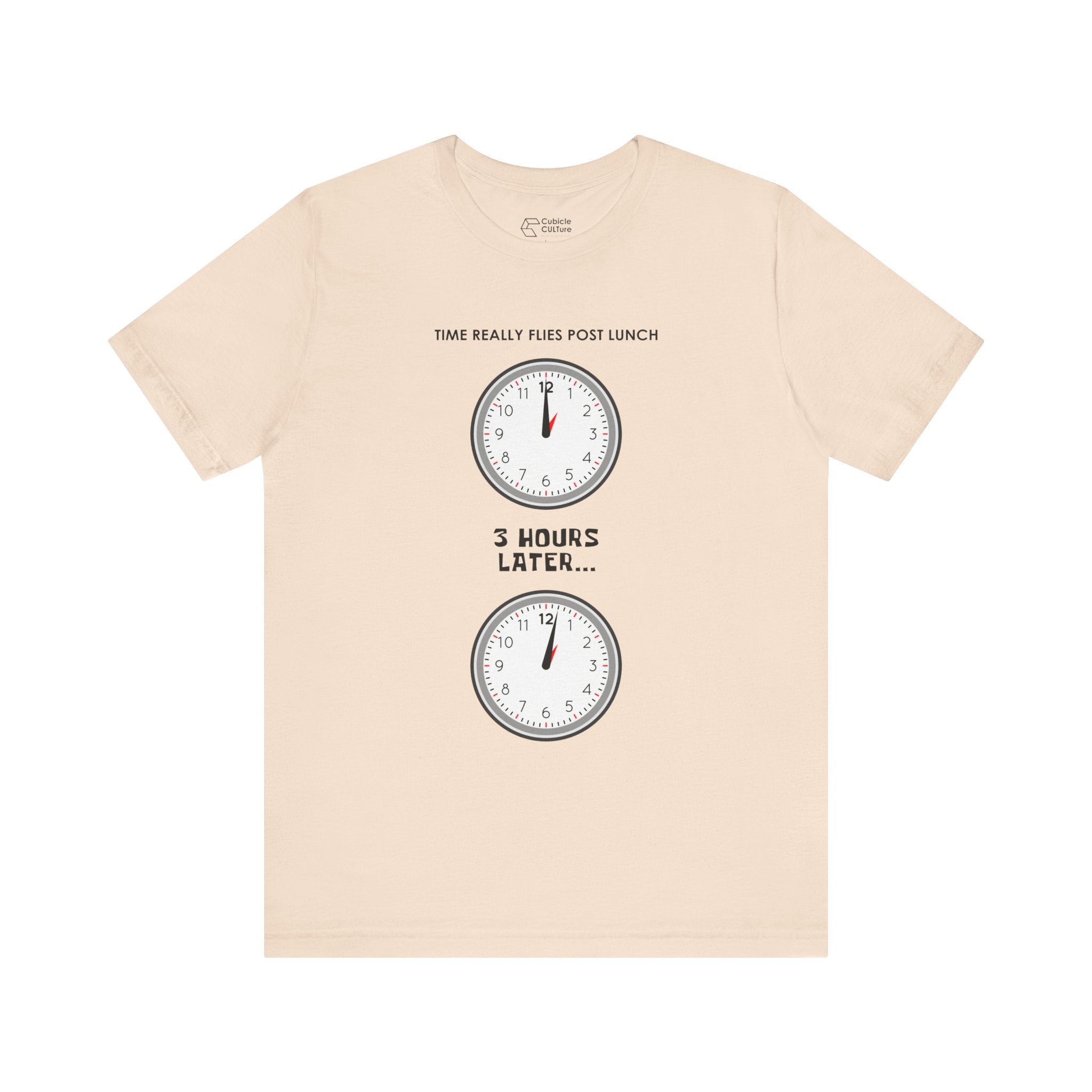 Post Lunch Woe T-Shirt – Dark Humor Afternoon Slump Graphic Tee