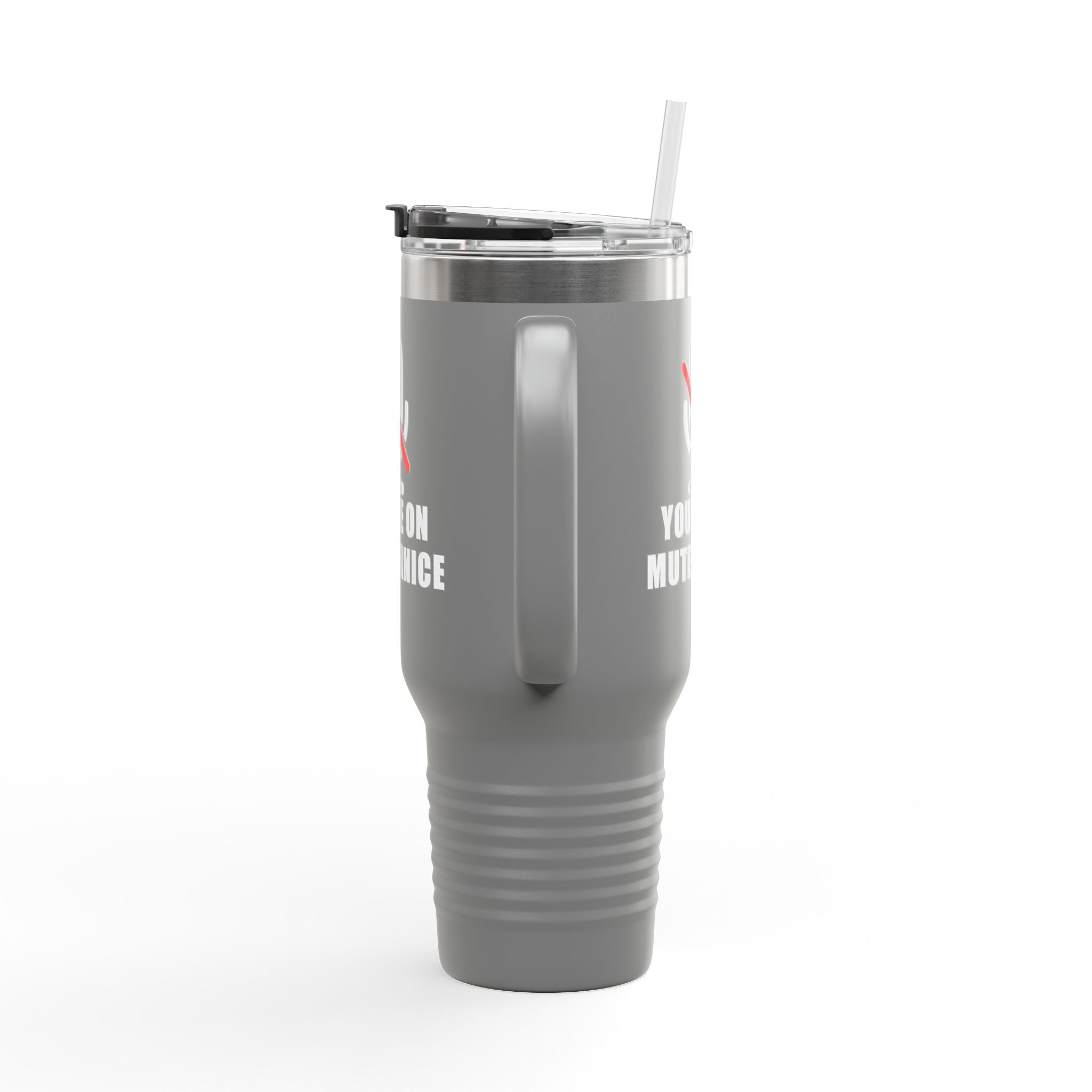 You’re On Mute, Janice Travel Mug – Funny Zoom Meeting Office Humor Tumbler