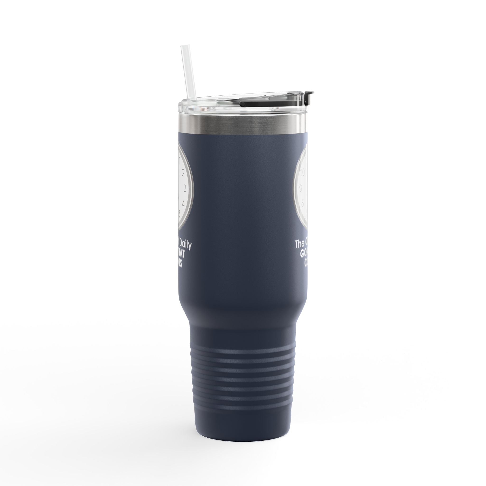 5 O’Clock Daily Goal Travel Mug – Dark Humor Office Survival Tumbler