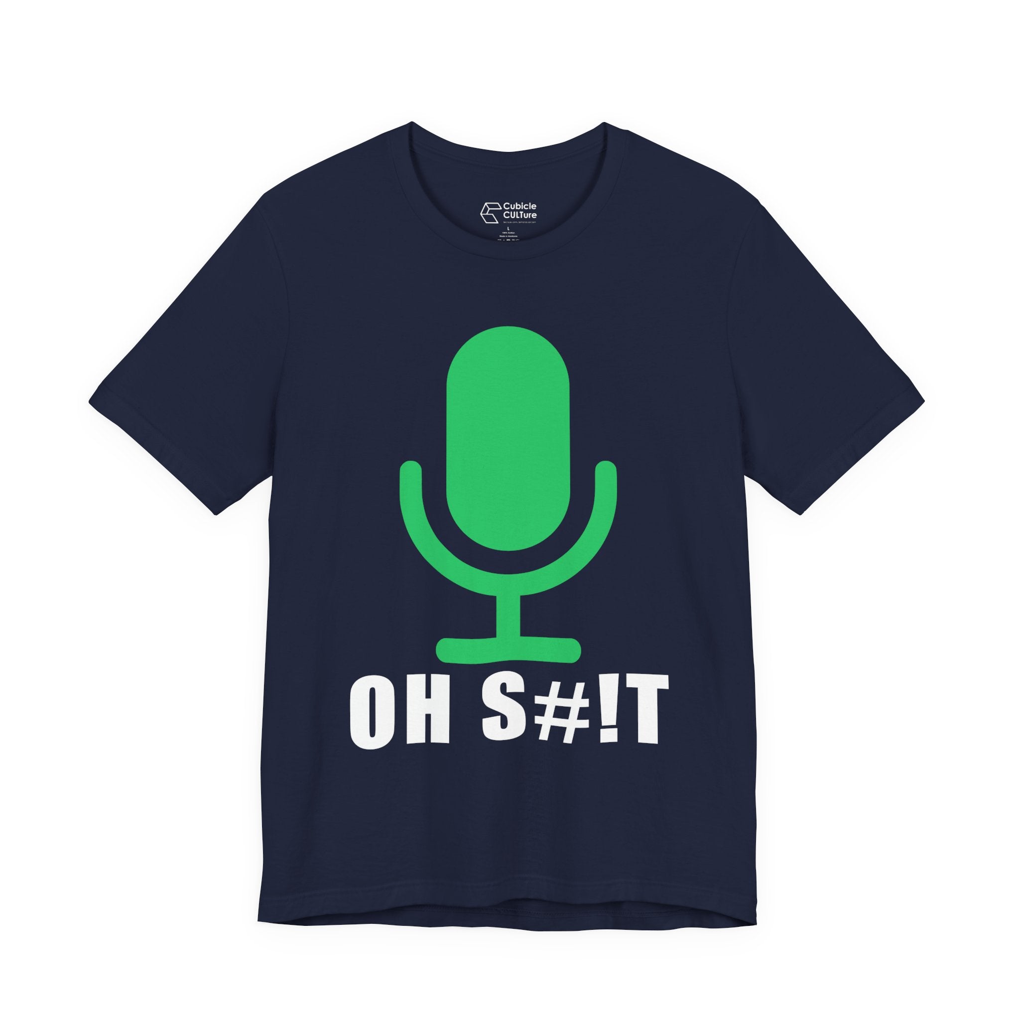 OH S#!T T-Shirt – Hot Mic Zoom Meeting Horror Graphic Tee