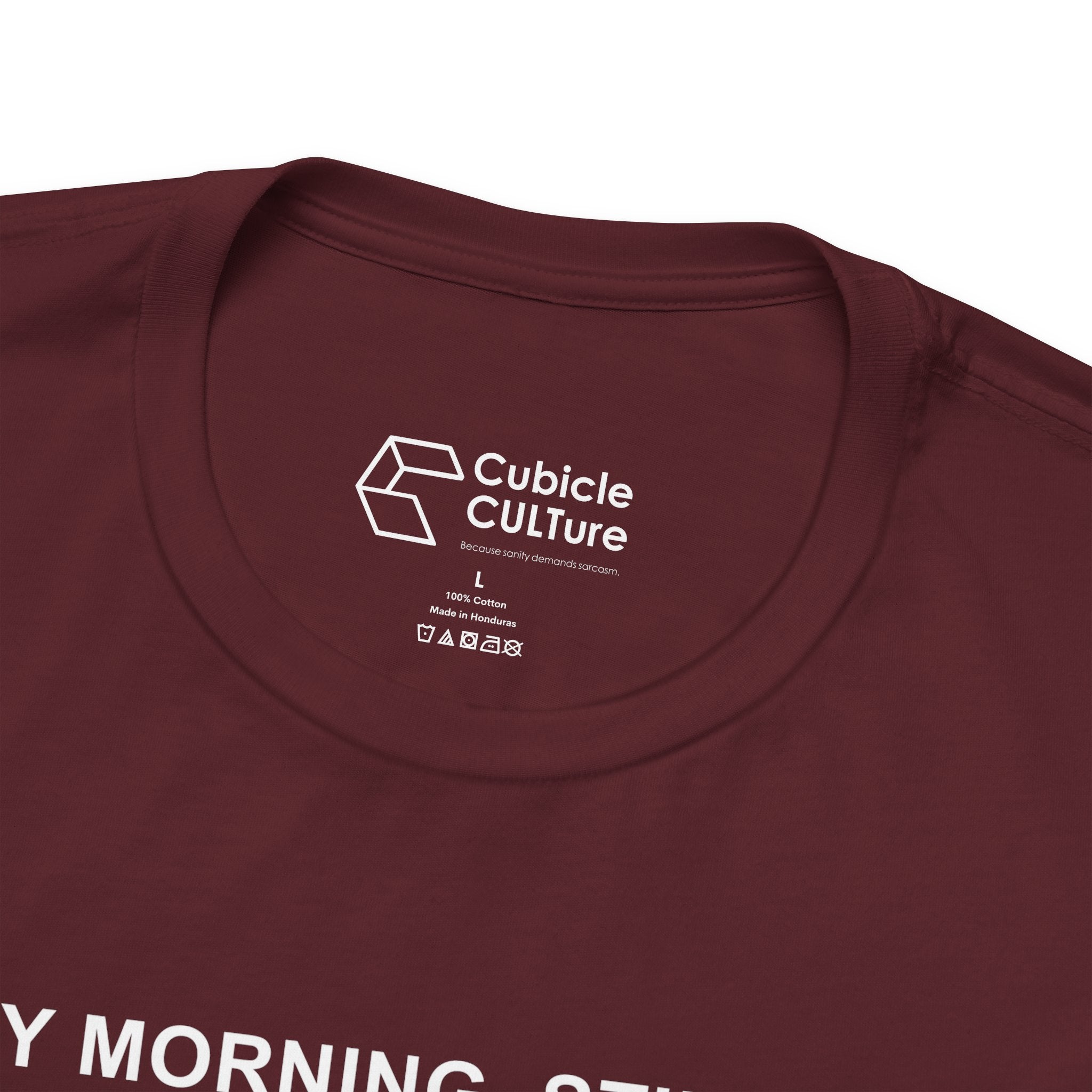 Every Morning — Clocking into Hell T-Shirt – Cliffverse Office Humor Graphic Tee for Corporate Survivors