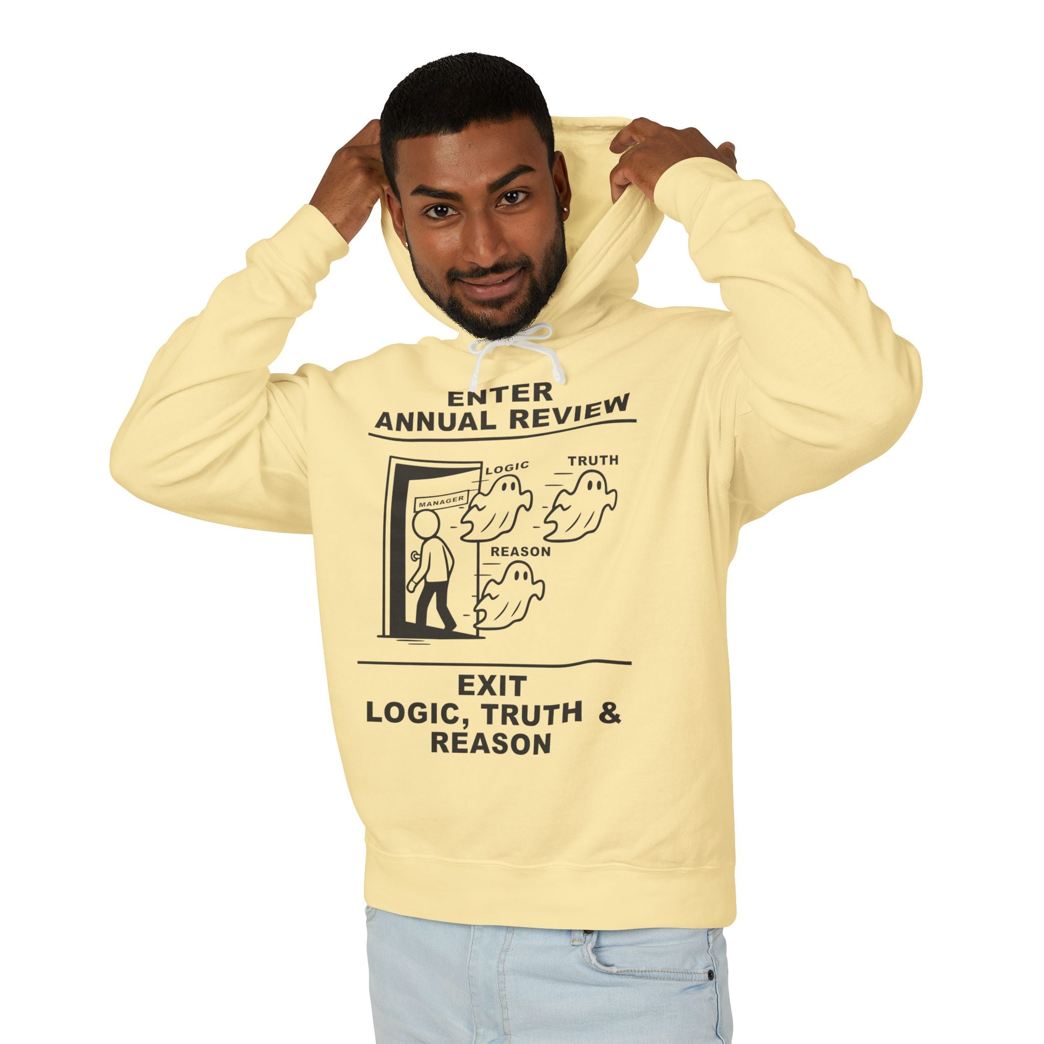 Annual Review Hoodie – Cliffverse Office Humor Hoodie for Corporate Survivors