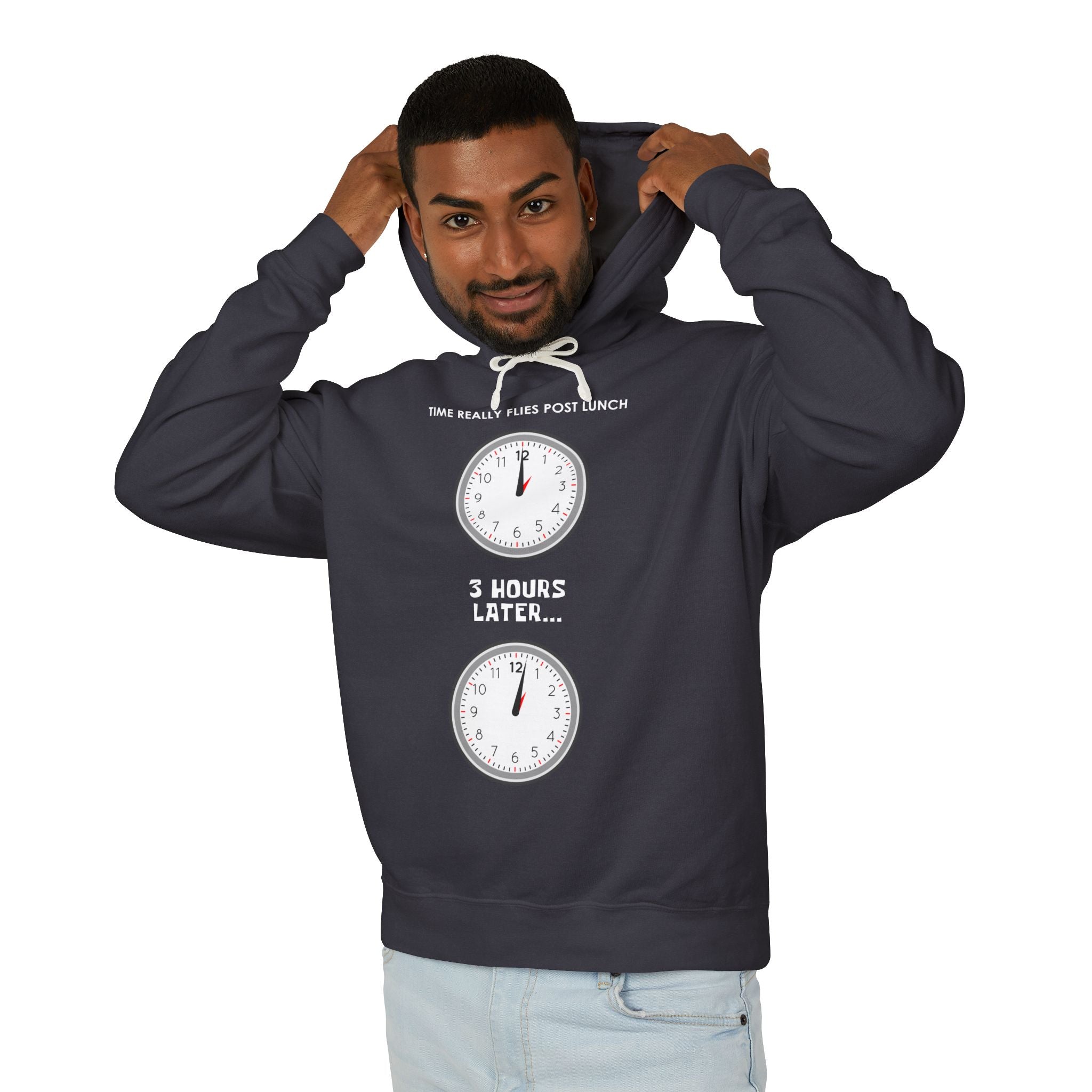 Post Lunch Woe Hoodie – Dark Humor Office Survival Sweatshirt