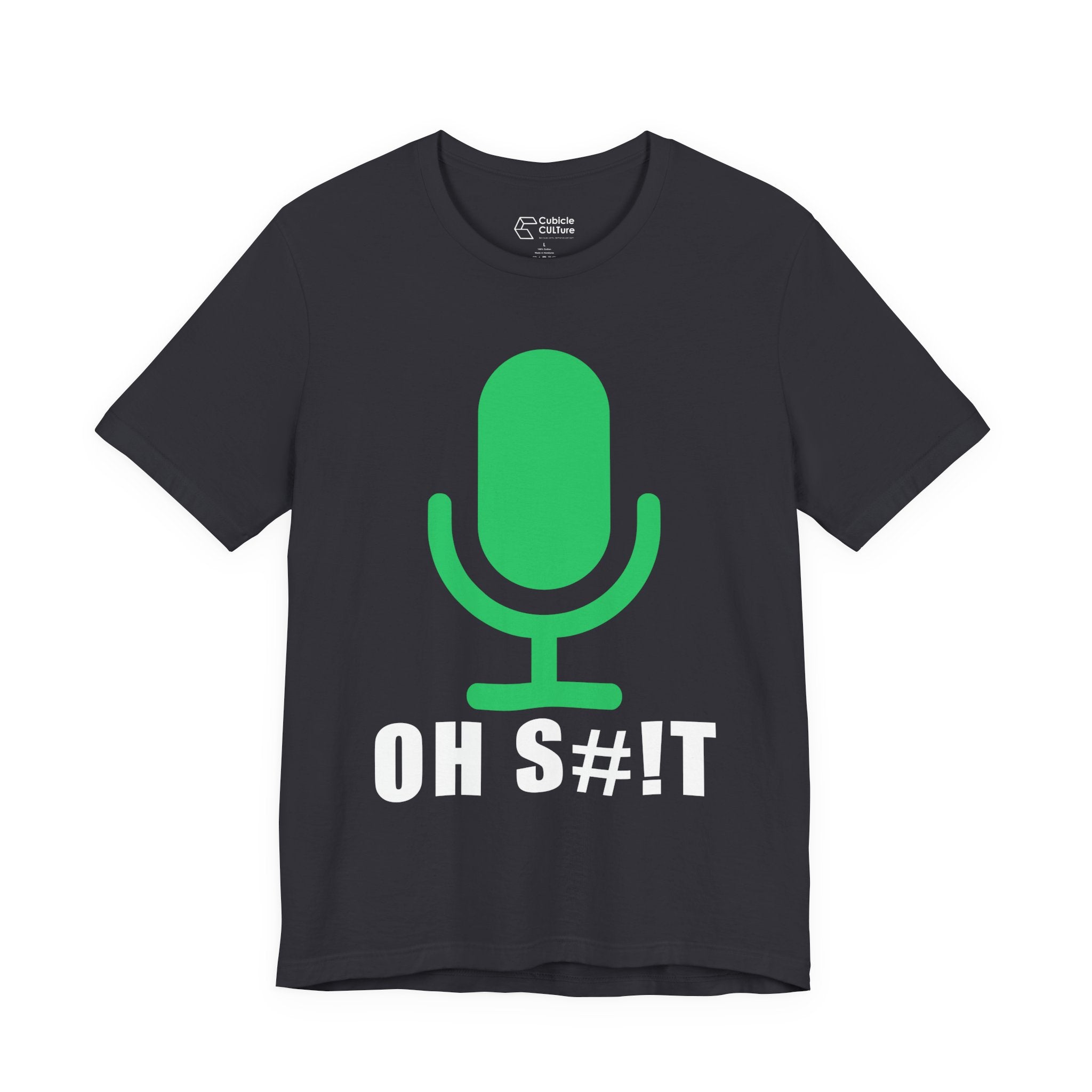 OH S#!T T-Shirt – Hot Mic Zoom Meeting Horror Graphic Tee