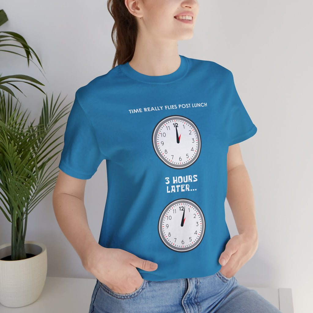 Post Lunch Woe T-Shirt – Dark Humor Afternoon Slump Graphic Tee