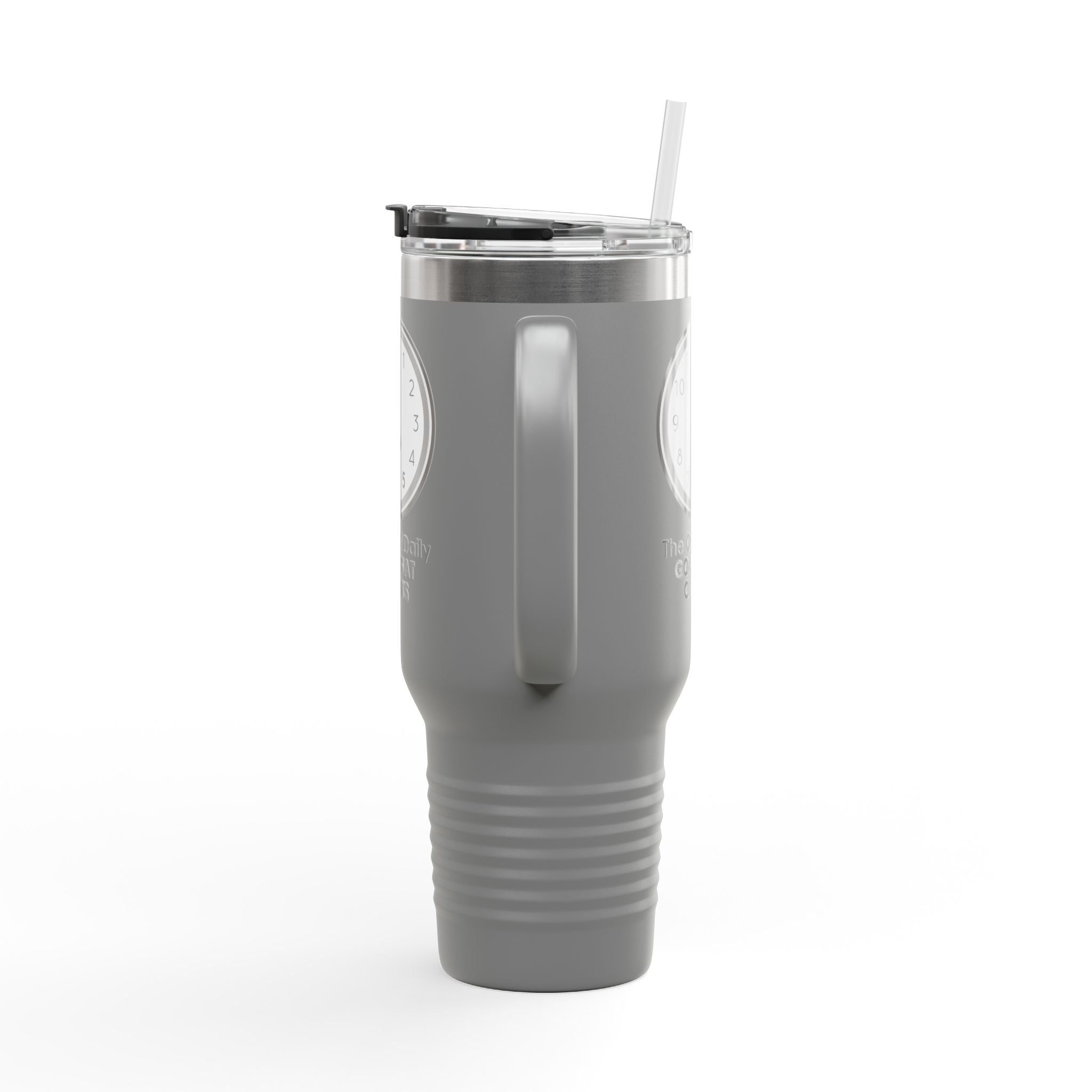 5 O’Clock Daily Goal Travel Mug – Dark Humor Office Survival Tumbler