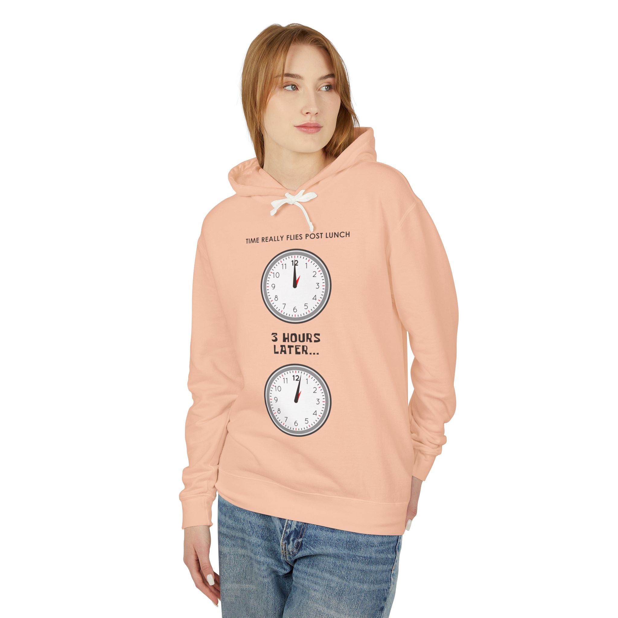 Post Lunch Woe Hoodie – Dark Humor Office Survival Sweatshirt