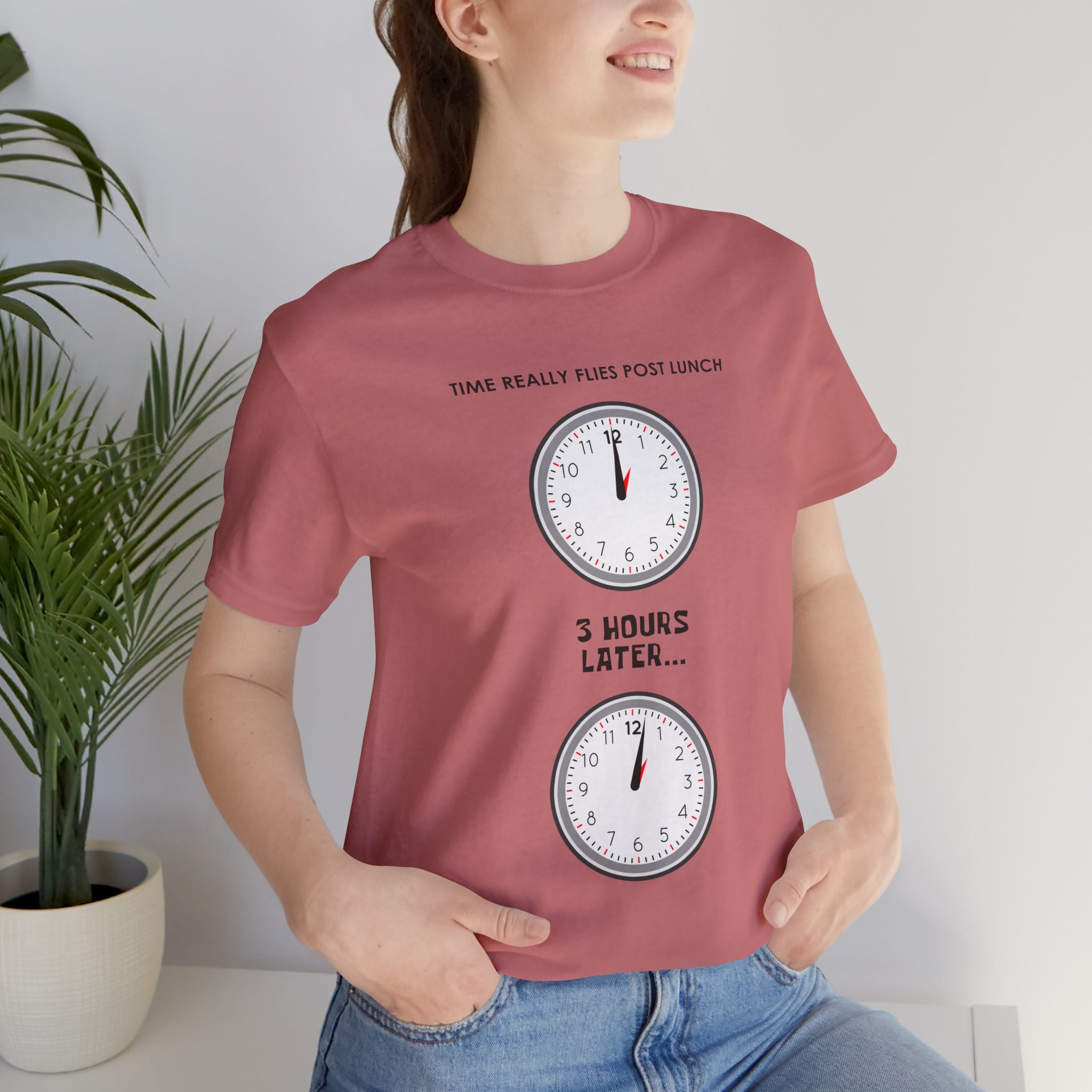 Post Lunch Woe T-Shirt – Dark Humor Afternoon Slump Graphic Tee