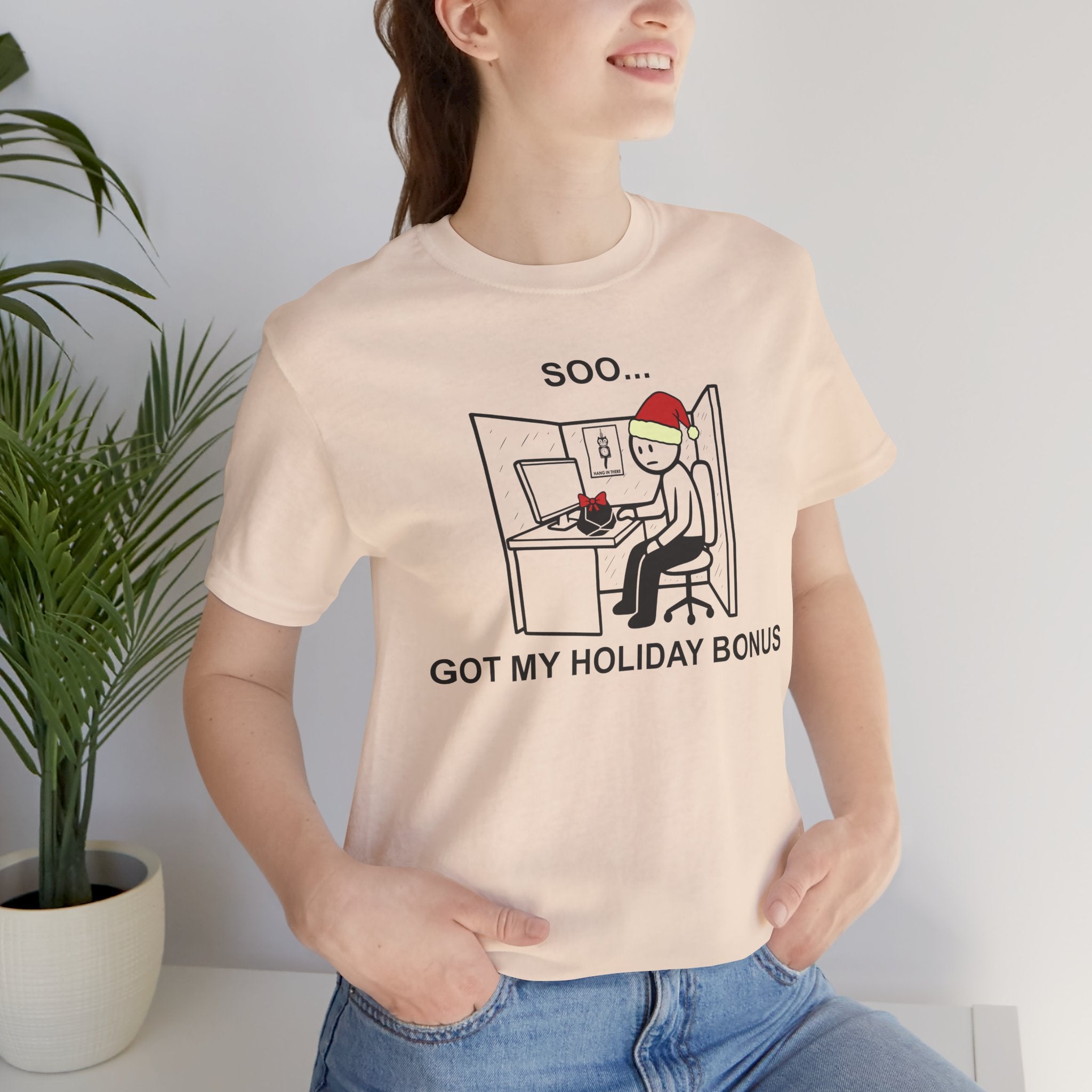 Holiday Bonus Comic T-Shirt – Cliffverse Dark Corporate Humor Christmas Graphic Tee