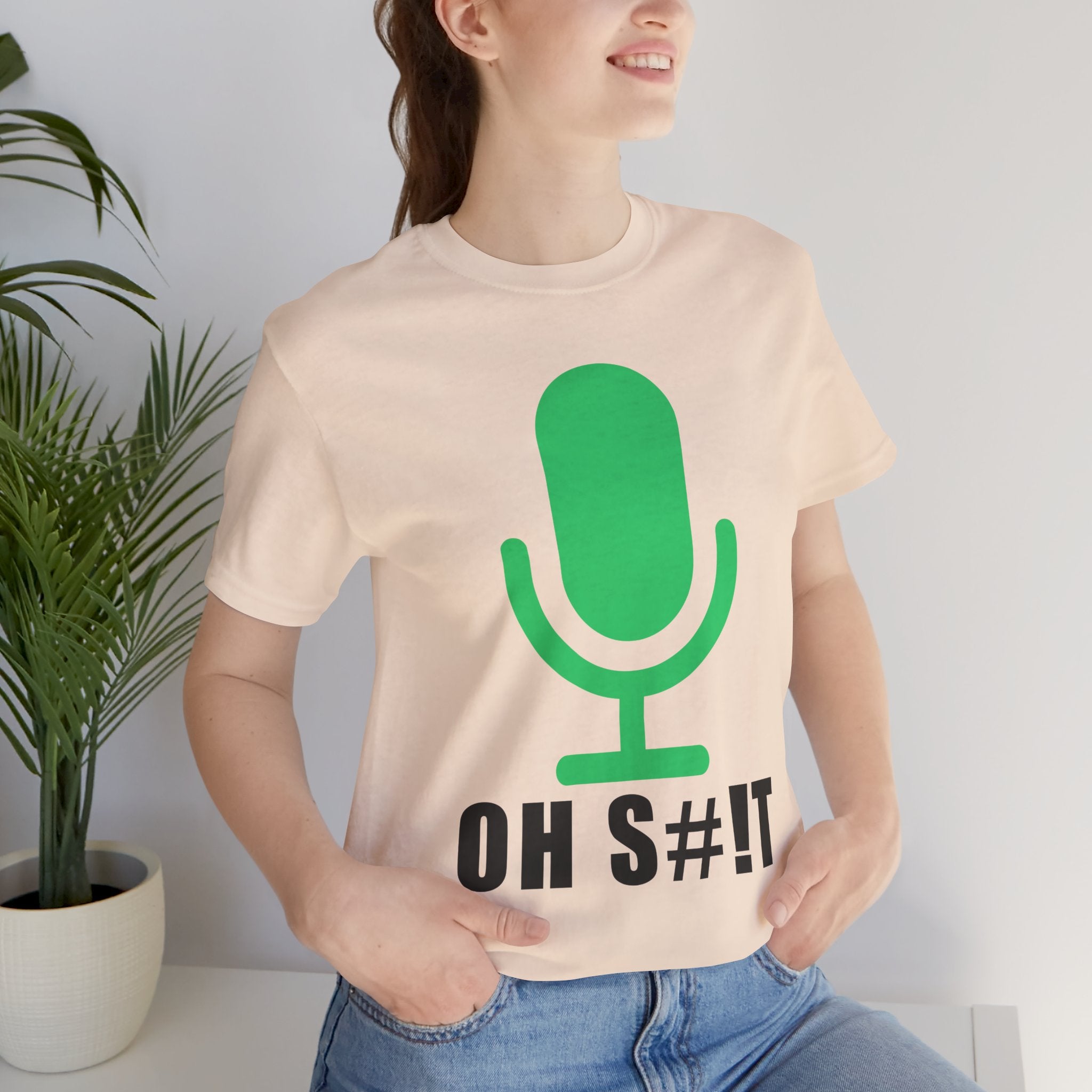 OH S#!T T-Shirt – Hot Mic Zoom Meeting Horror Graphic Tee