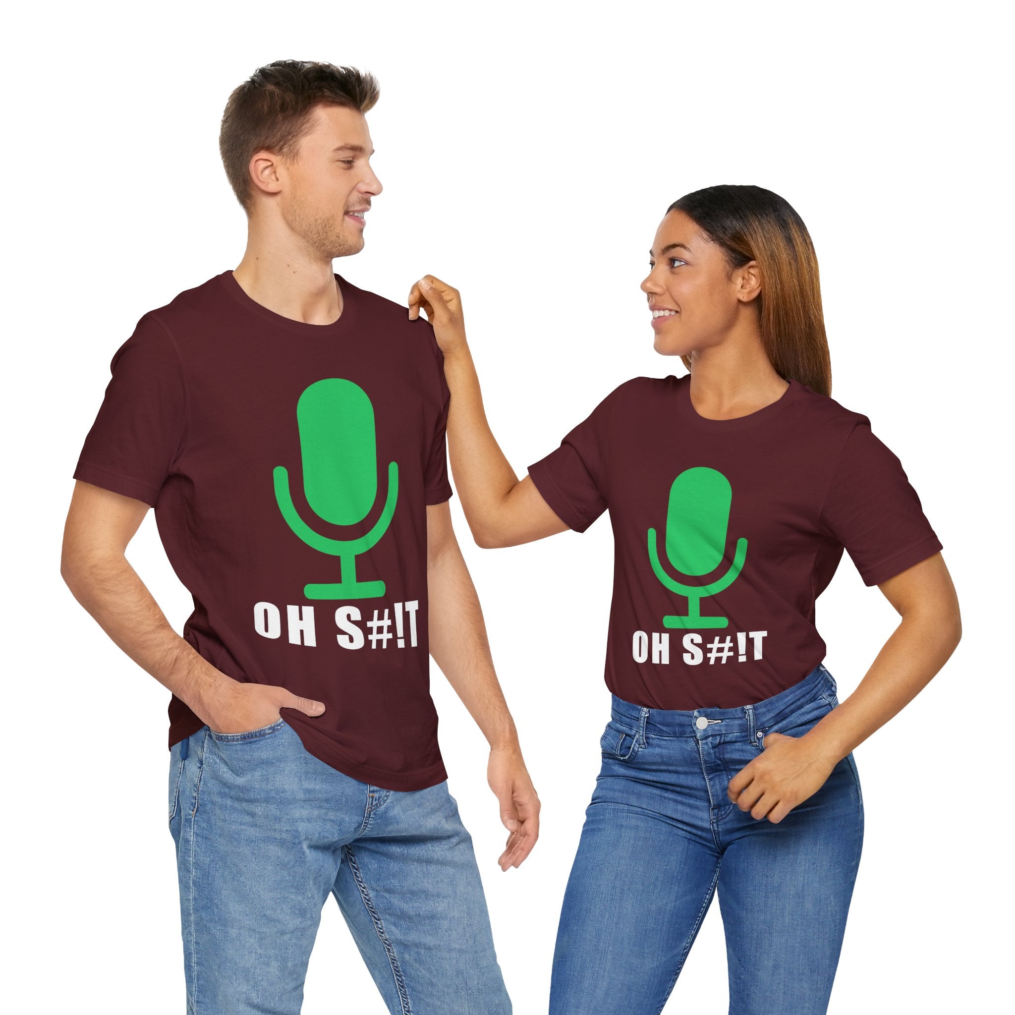 OH S#!T T-Shirt – Hot Mic Zoom Meeting Horror Graphic Tee