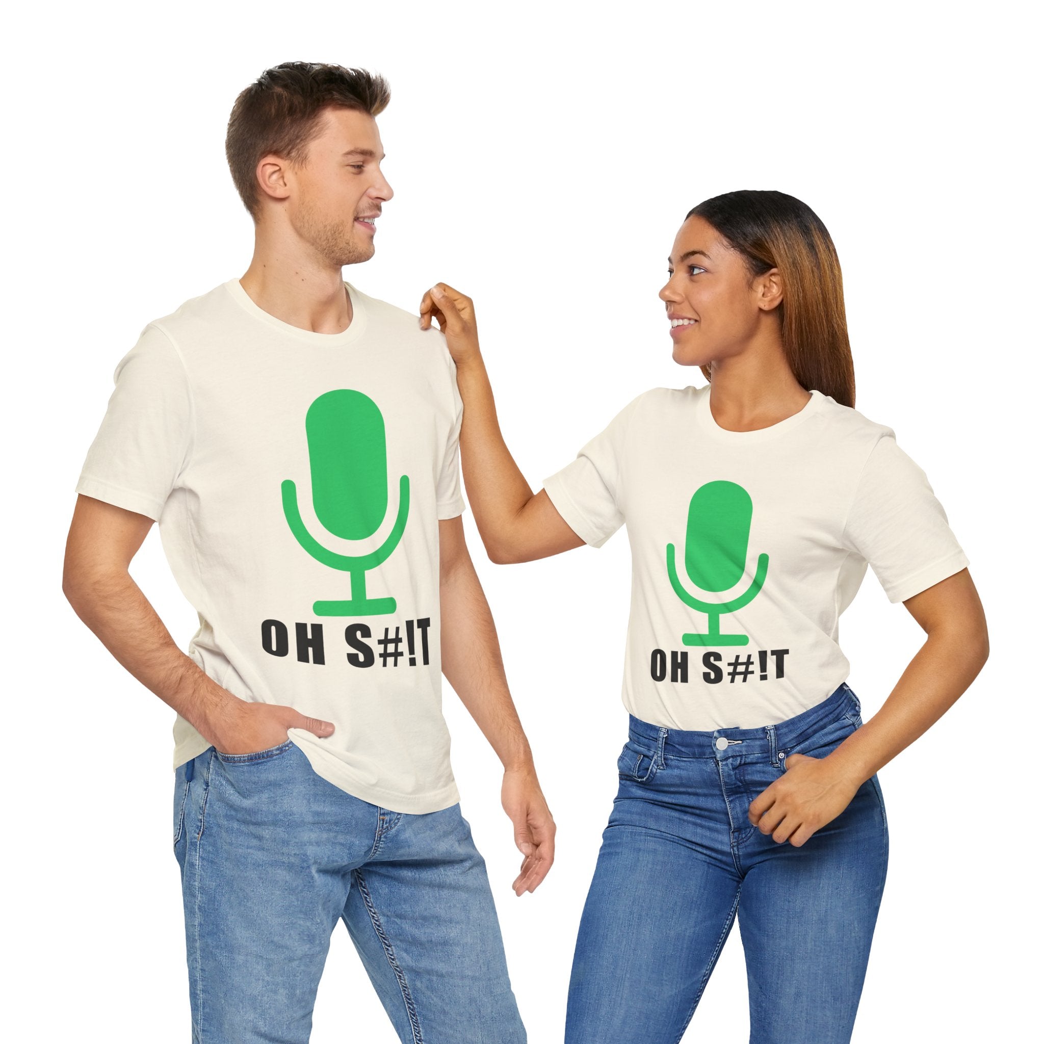 OH S#!T T-Shirt – Hot Mic Zoom Meeting Horror Graphic Tee