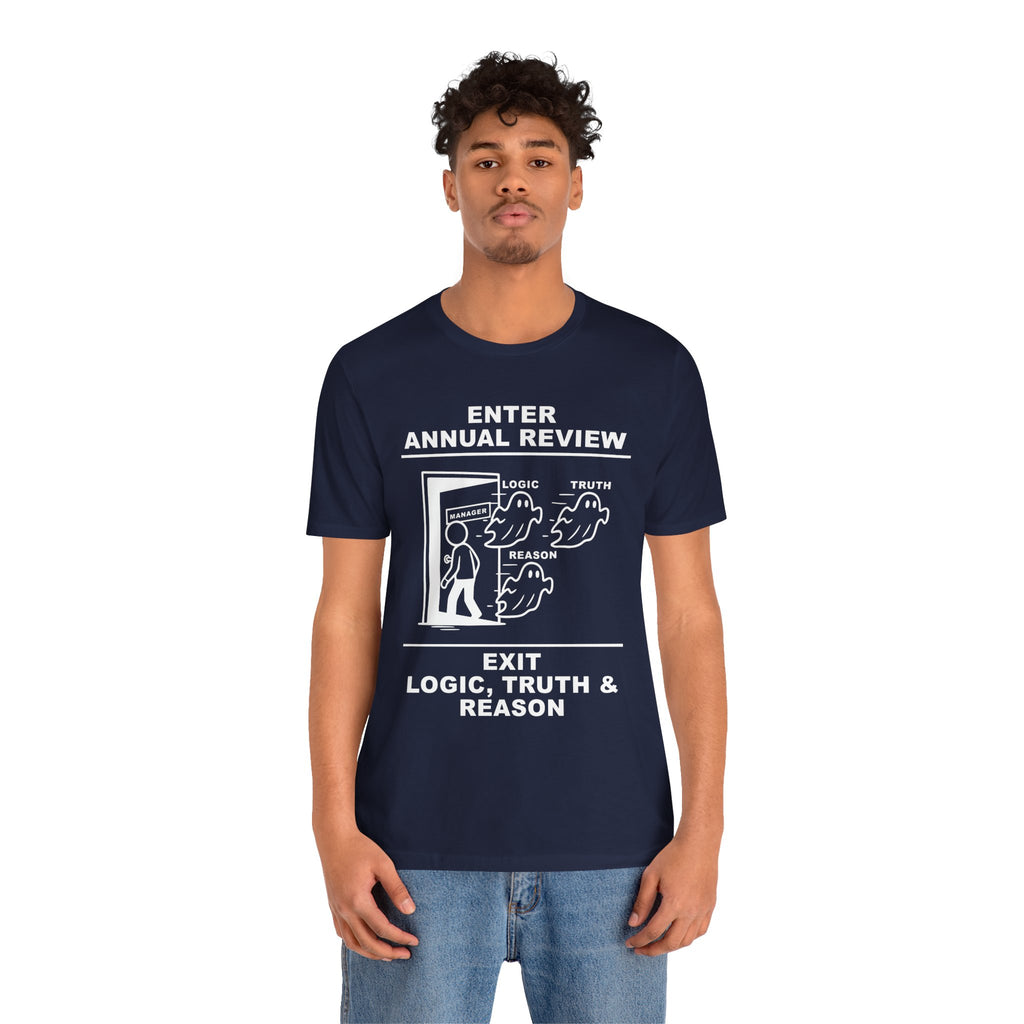 Annual Review T-Shirt – Cliffverse Office Humor Graphic Tee for Corporate Survivors