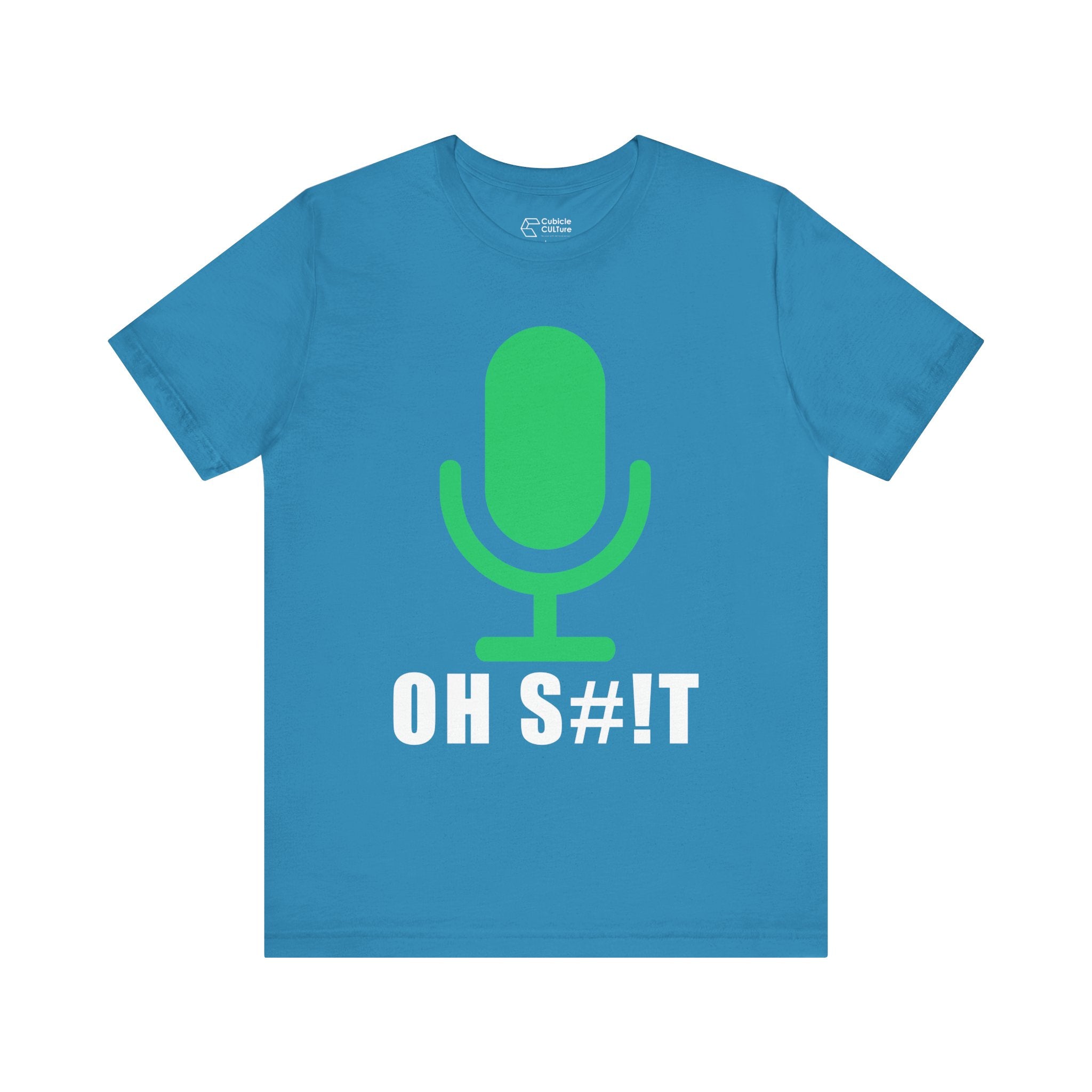 OH S#!T T-Shirt – Hot Mic Zoom Meeting Horror Graphic Tee
