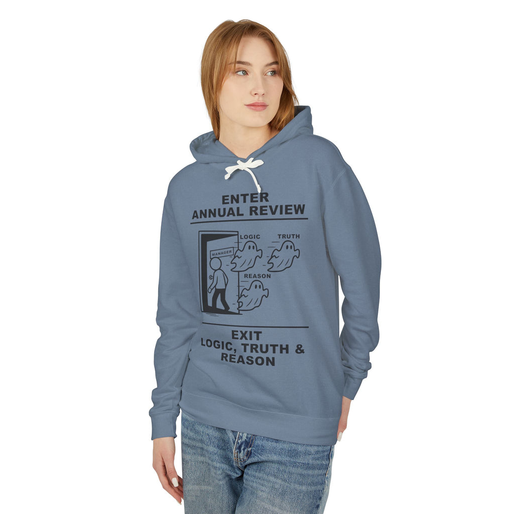 Annual Review Hoodie – Cliffverse Office Humor Hoodie for Corporate Survivors
