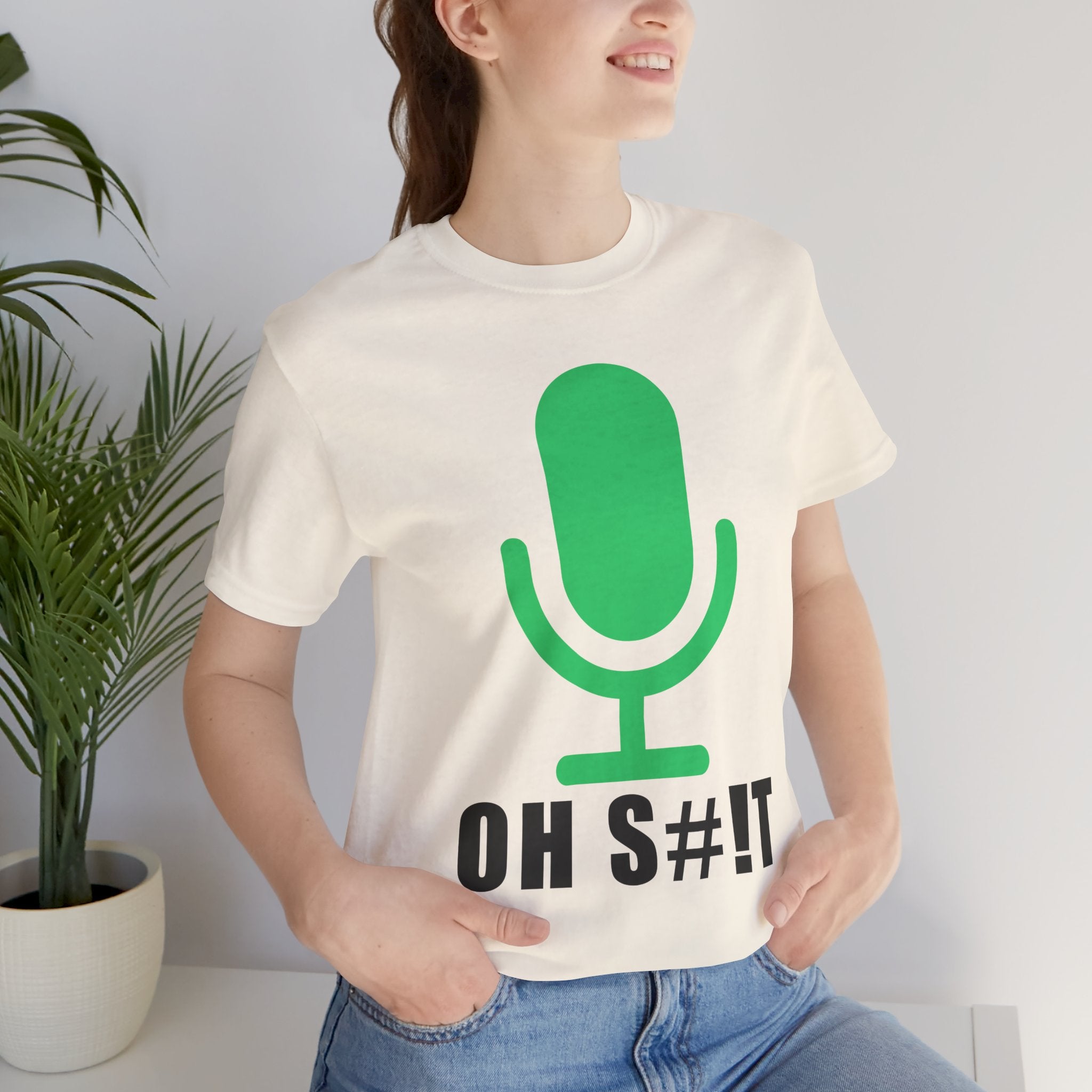 OH S#!T T-Shirt – Hot Mic Zoom Meeting Horror Graphic Tee
