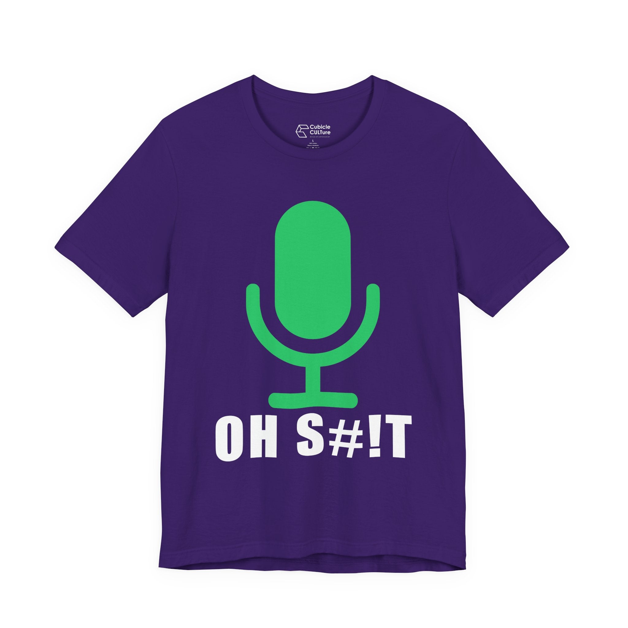 OH S#!T T-Shirt – Hot Mic Zoom Meeting Horror Graphic Tee