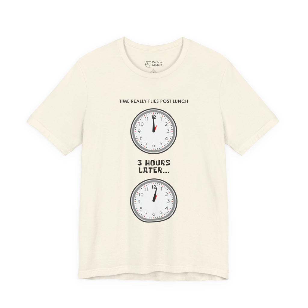Post Lunch Woe T-Shirt – Dark Humor Afternoon Slump Graphic Tee