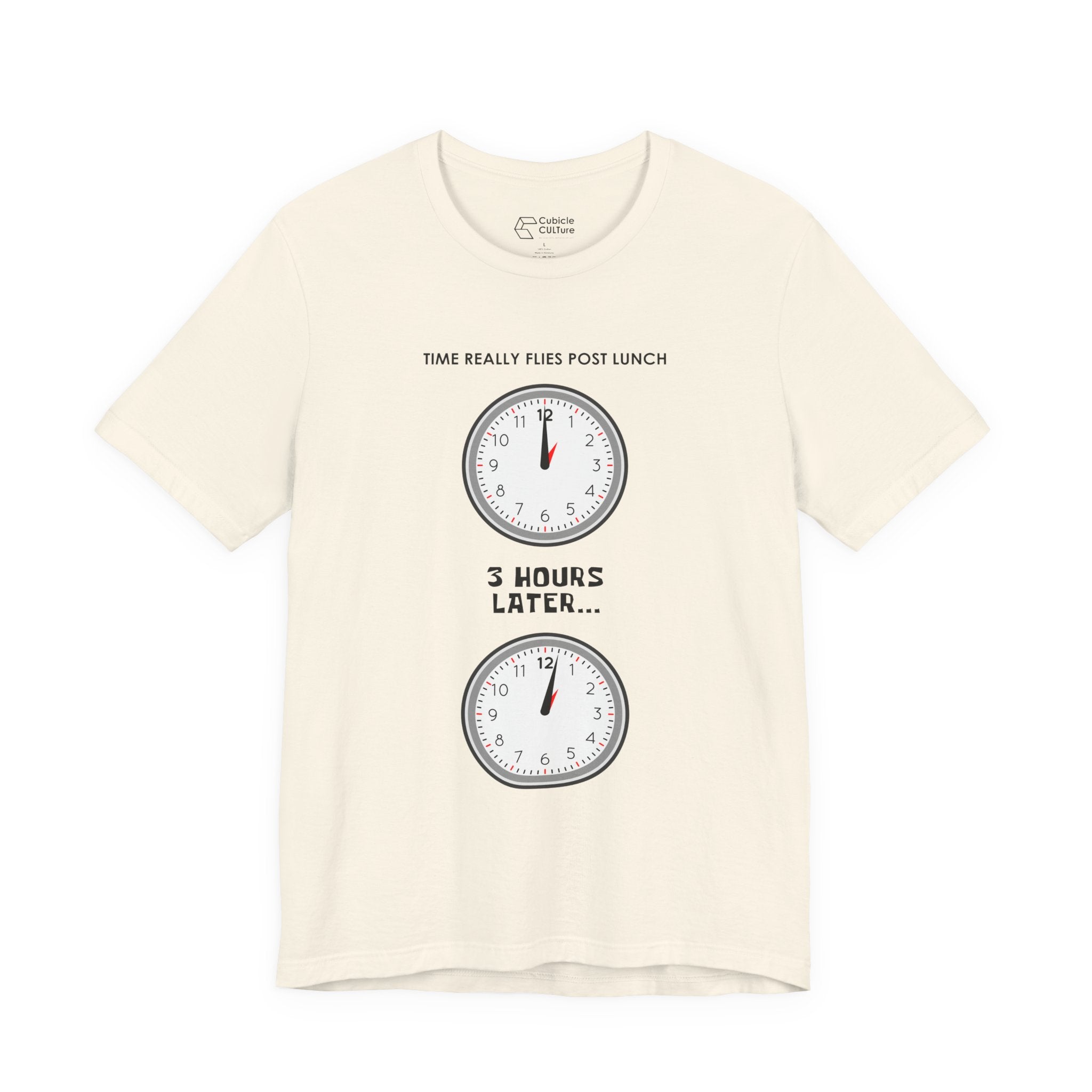 Post Lunch Woe T-Shirt – Dark Humor Afternoon Slump Graphic Tee