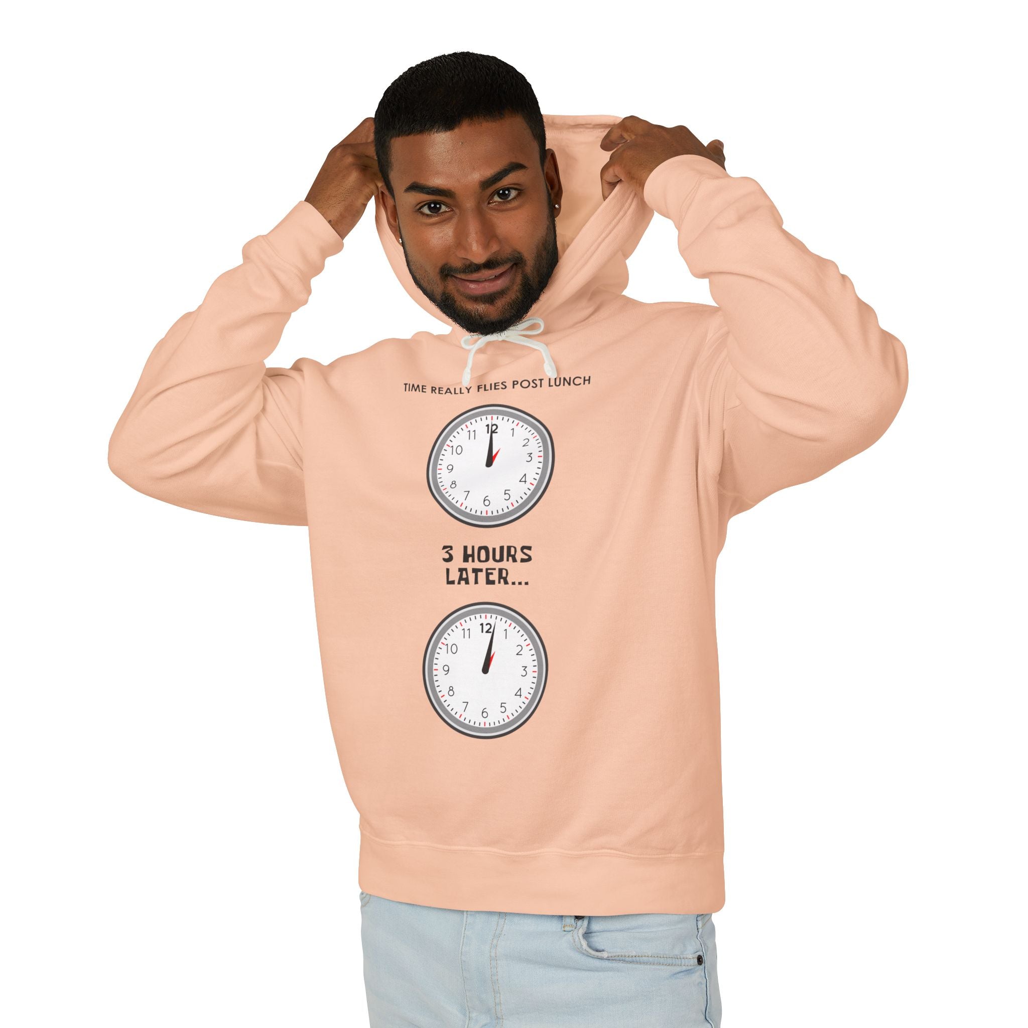 Post Lunch Woe Hoodie – Dark Humor Office Survival Sweatshirt