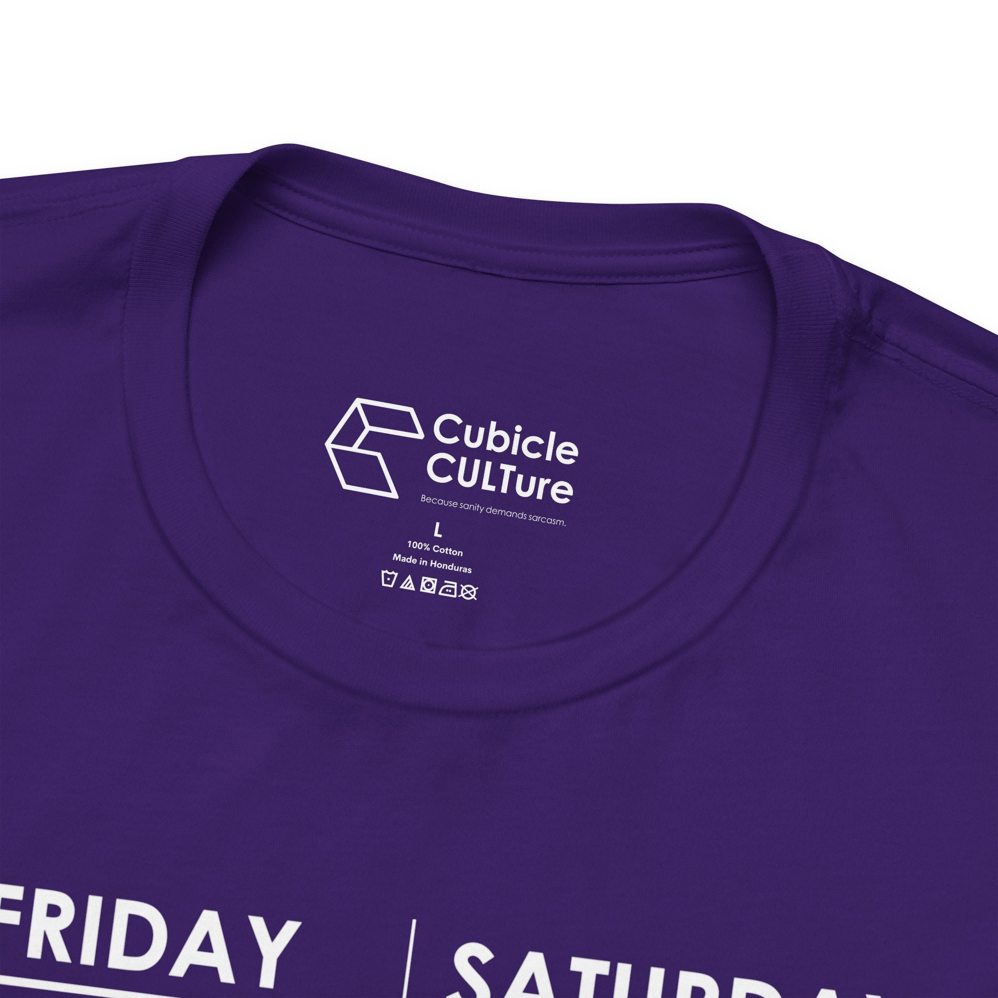 Weekend Cliff Comic T-Shirt – Dark Humor Friday to Monday Survival Graphic Tee